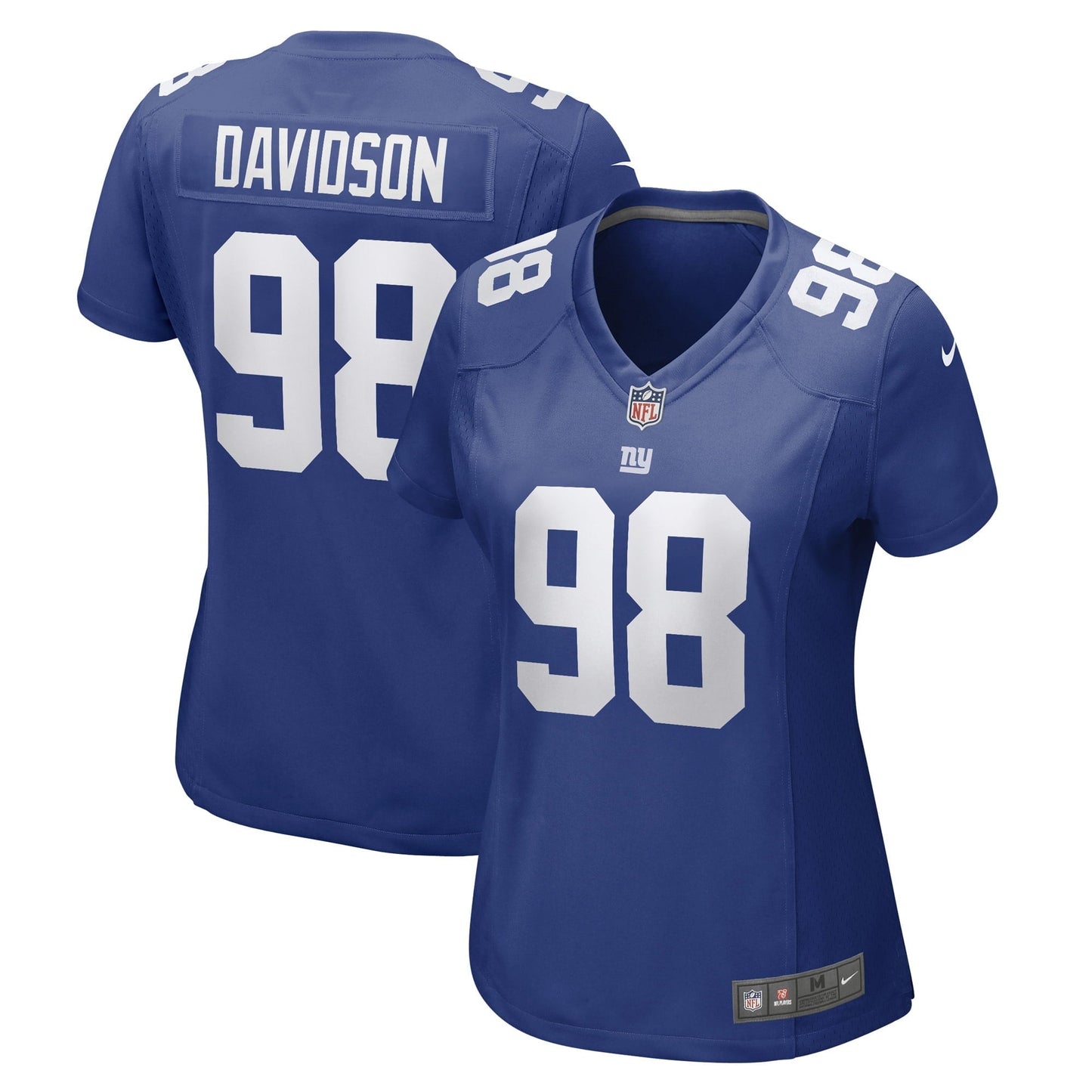 Women's Nike D.J. Davidson Royal New York Giants Game Player Jersey