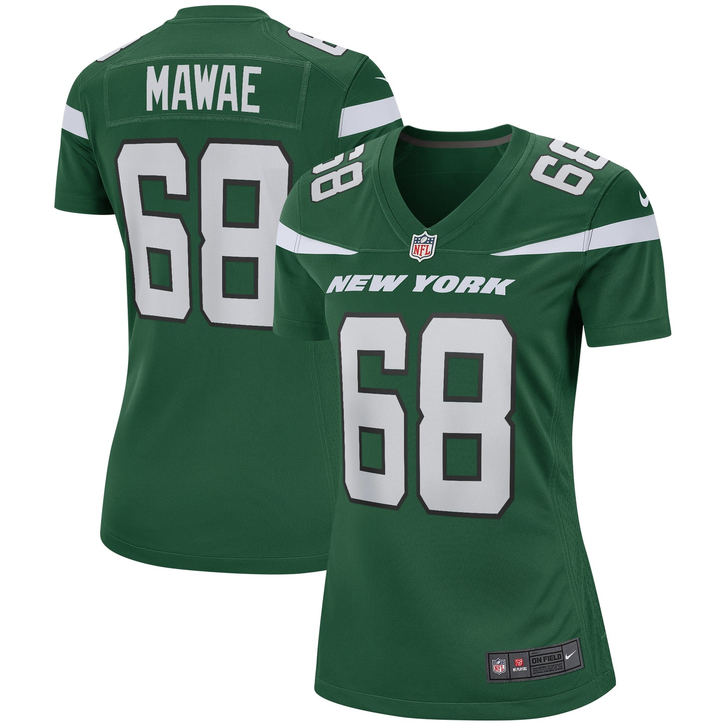 Kevin Mawae New York Jets Nike Women's Game Retired Player Jersey - Gotham Green