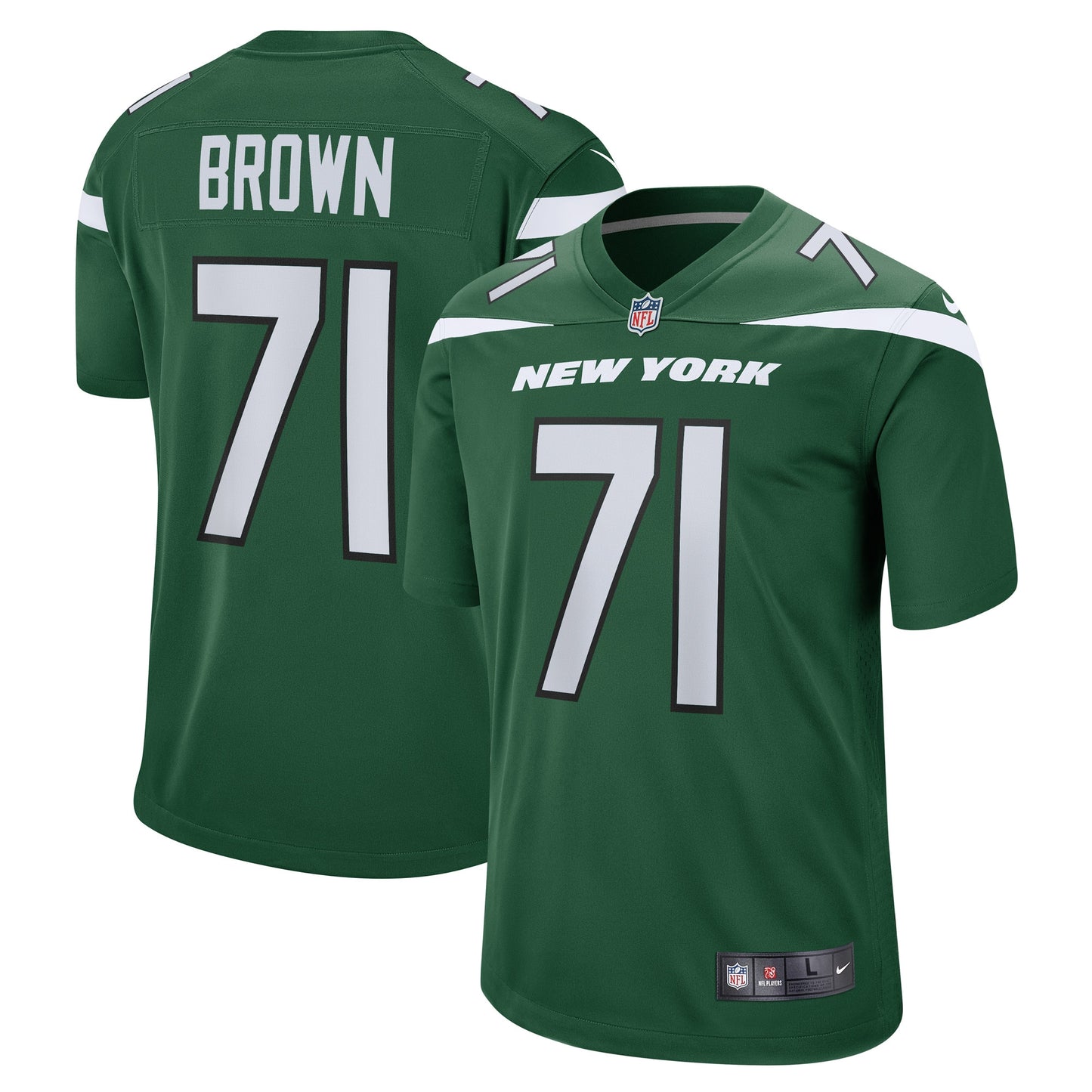 Duane Brown New York Jets Nike Game Player Jersey - Gotham Green