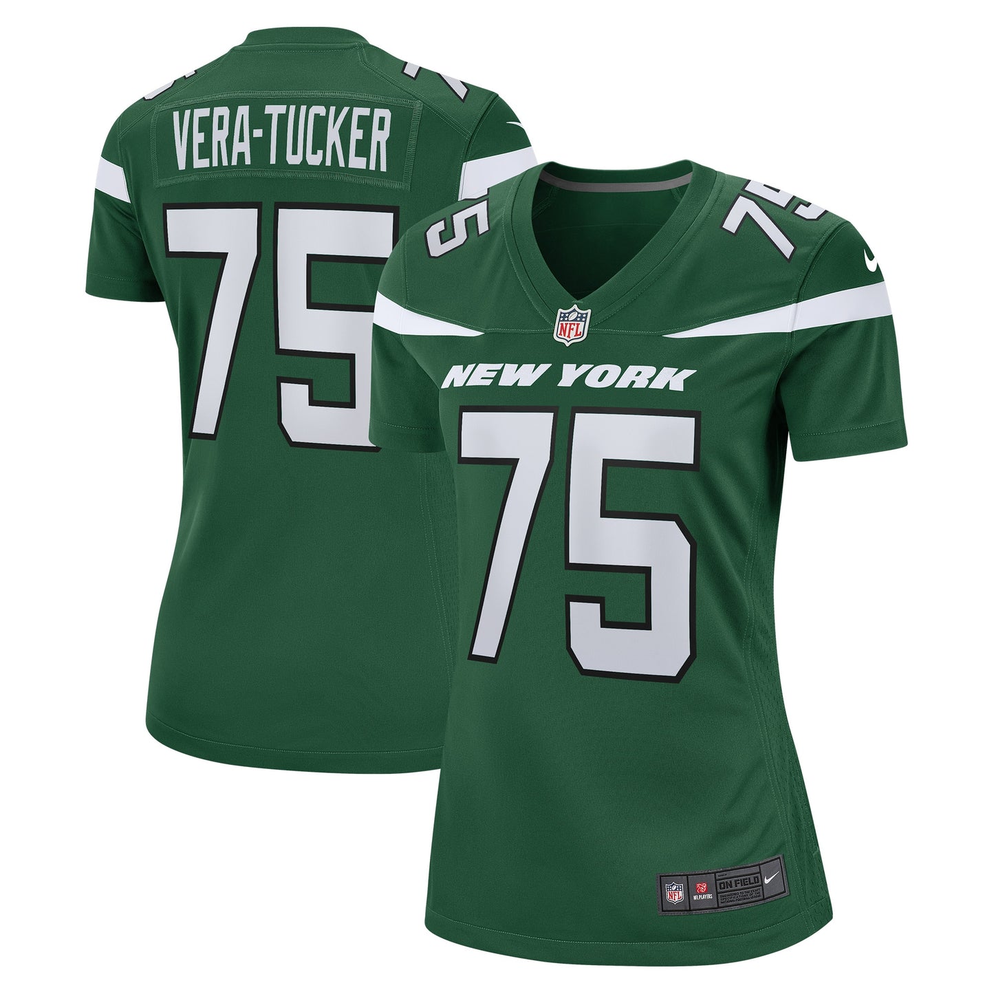 Alijah Vera-Tucker New York Jets Nike Women's Game Player Jersey - Gotham Green