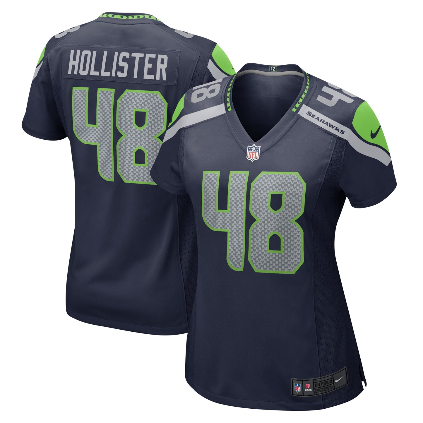 Jacob Hollister Seattle Seahawks Nike Women's Home Game Player Jersey - College Navy