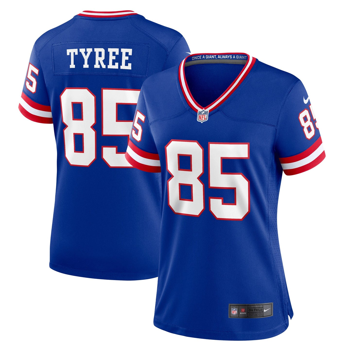 David Tyree New York Giants Nike Women's Classic Retired Player Game Jersey - Royal