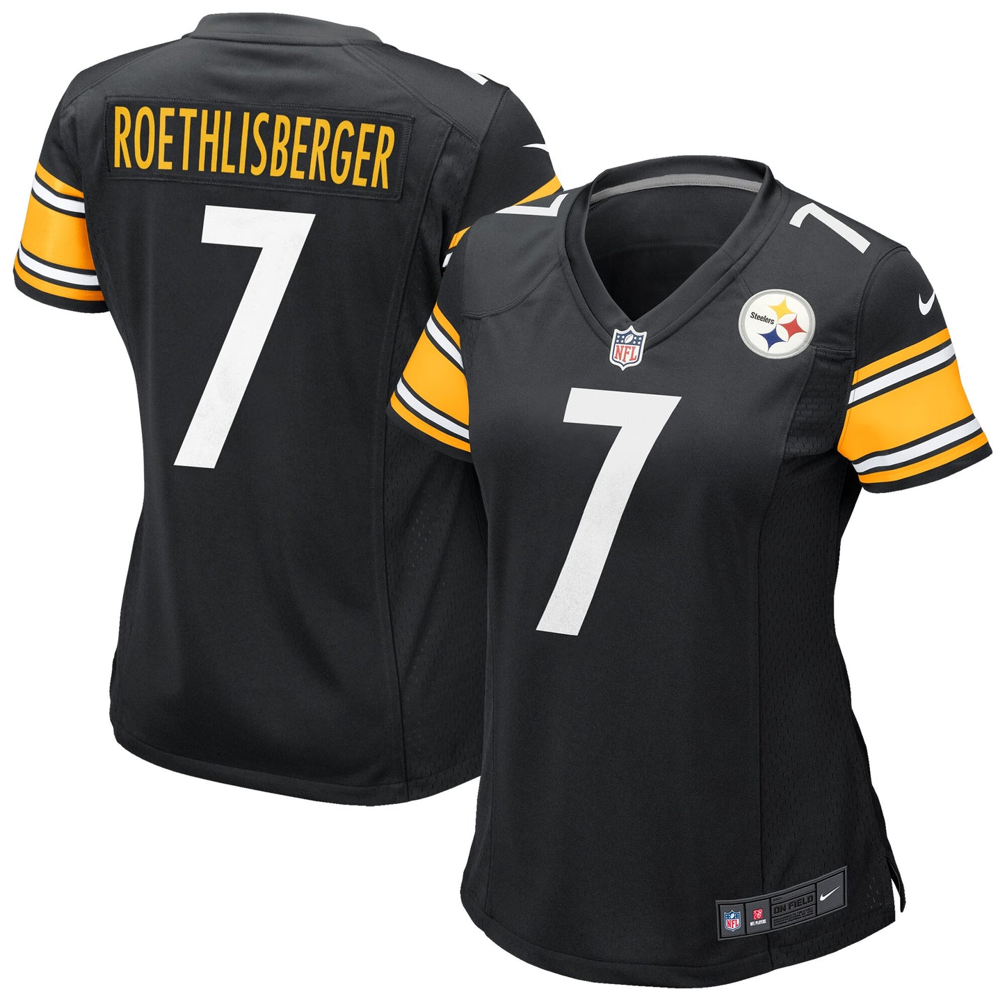 Ben Roethlisberger Pittsburgh Steelers Nike Women's Team Game Jersey - Black
