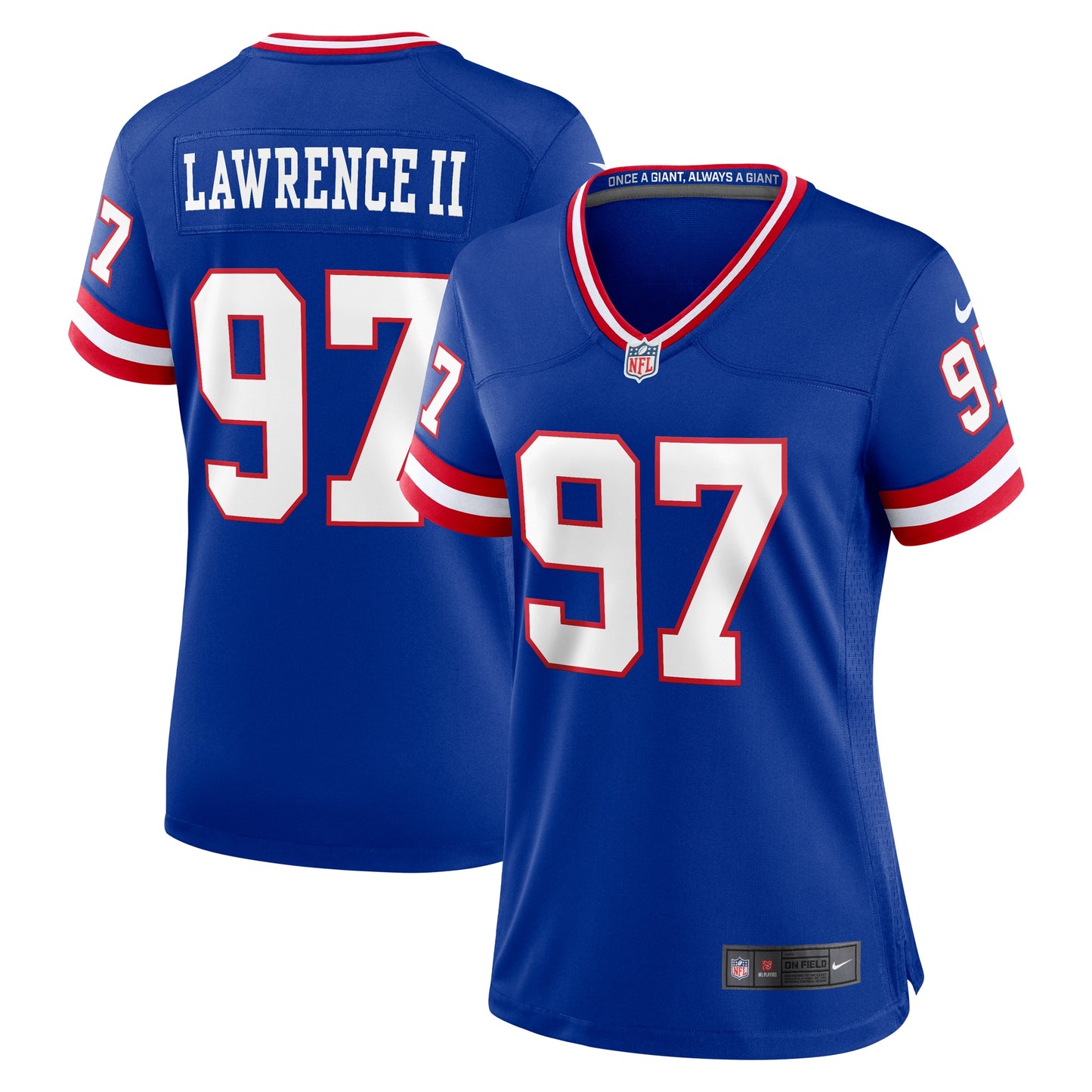 Dexter Lawrence II New York Giants Nike Women's Classic Game Player Jersey - Royal