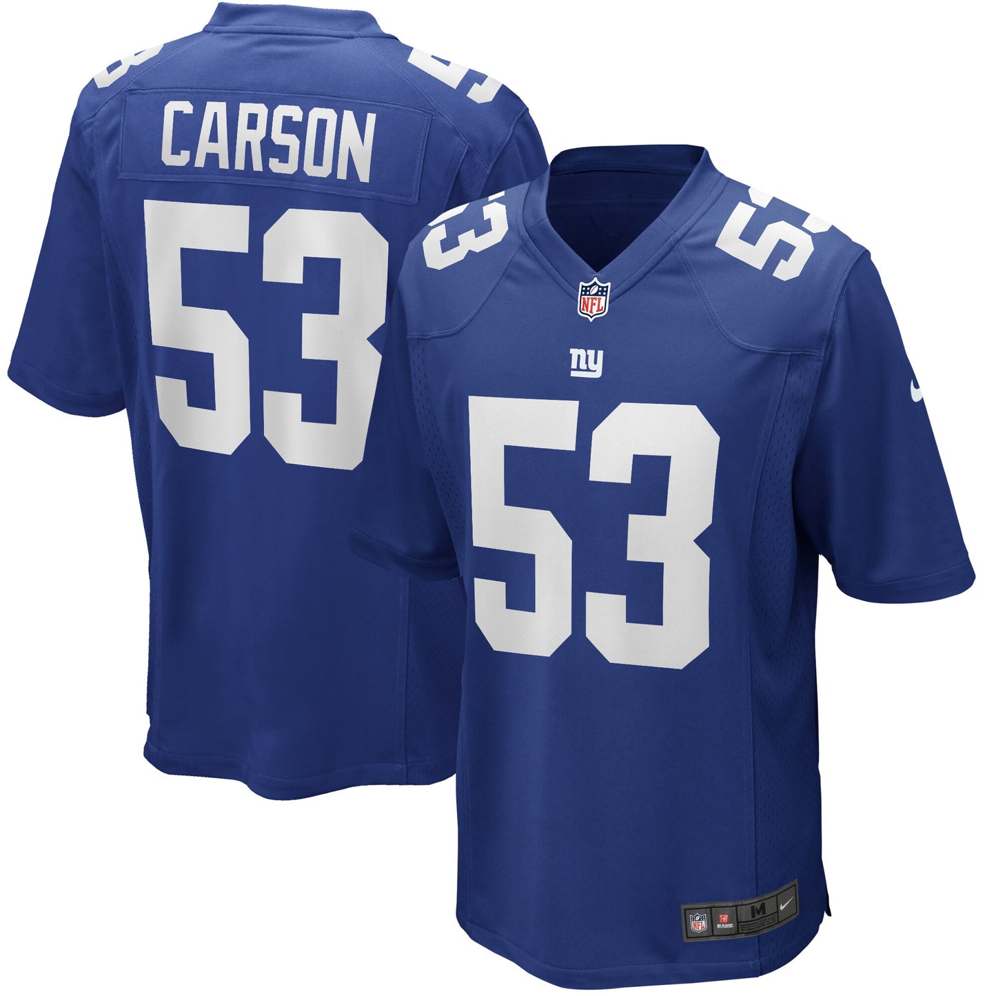 Harry Carson New York Giants Nike Game Retired Player Jersey - Royal