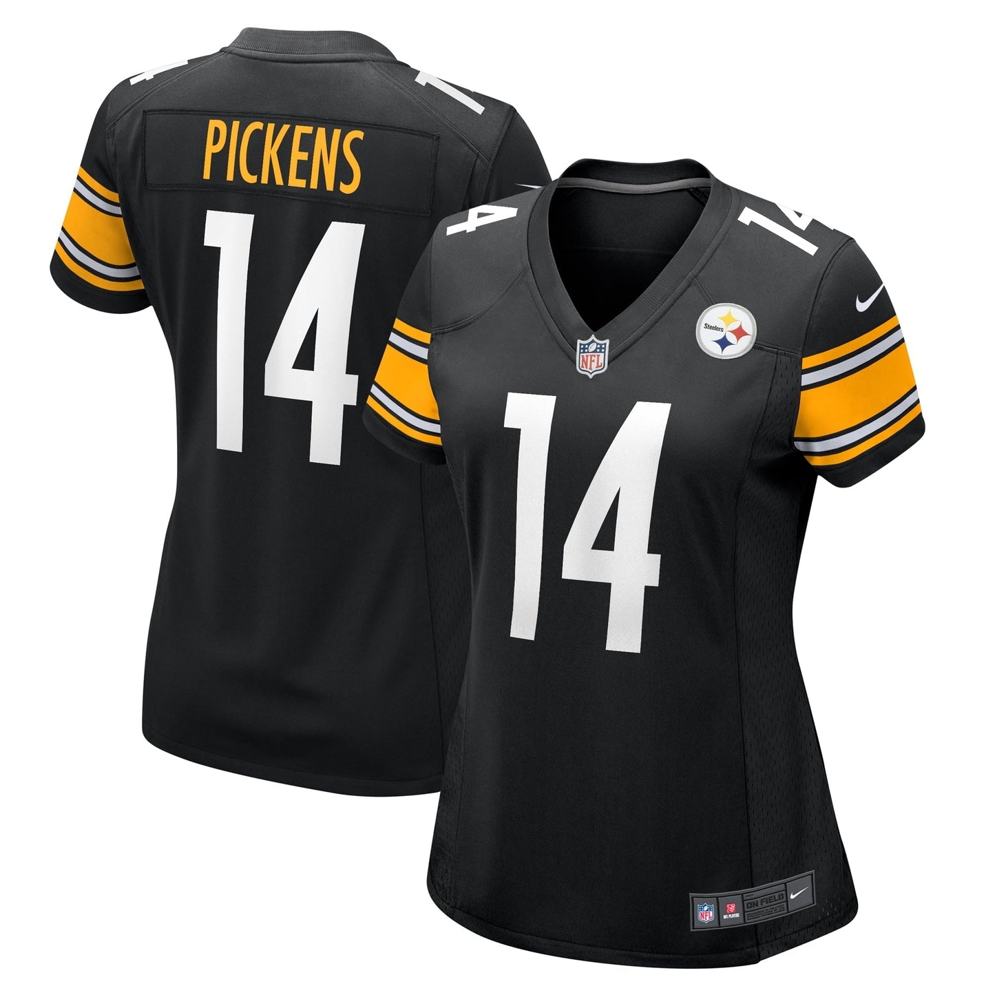 Women's Nike George Pickens Black Pittsburgh Steelers Game Player Jersey