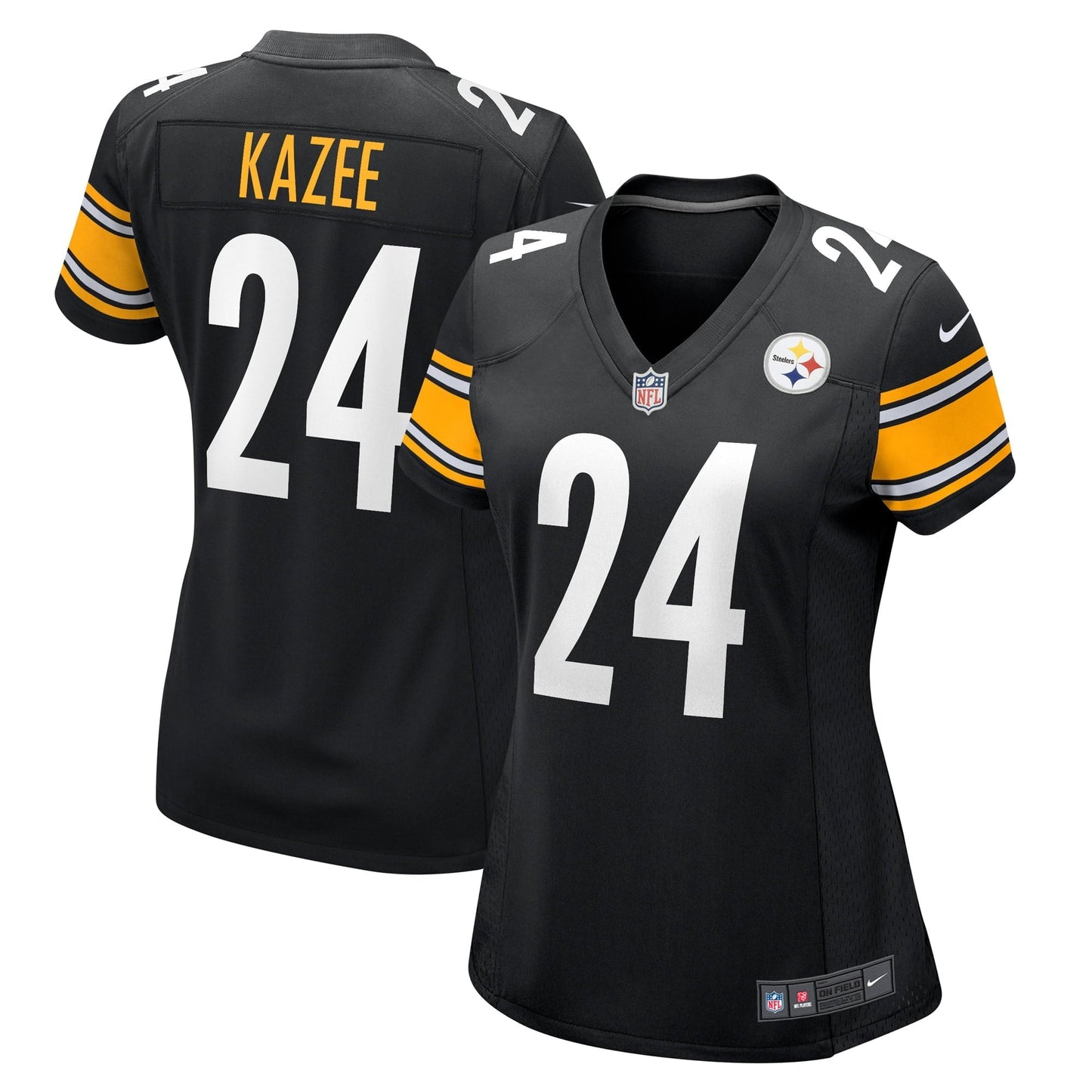 Women's Nike Damontae Kazee Black Pittsburgh Steelers Game Player Jersey