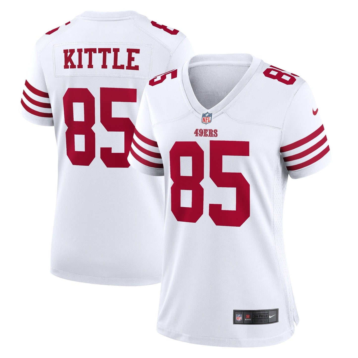 Women's Nike George Kittle White San Francisco 49ers Player Game Jersey