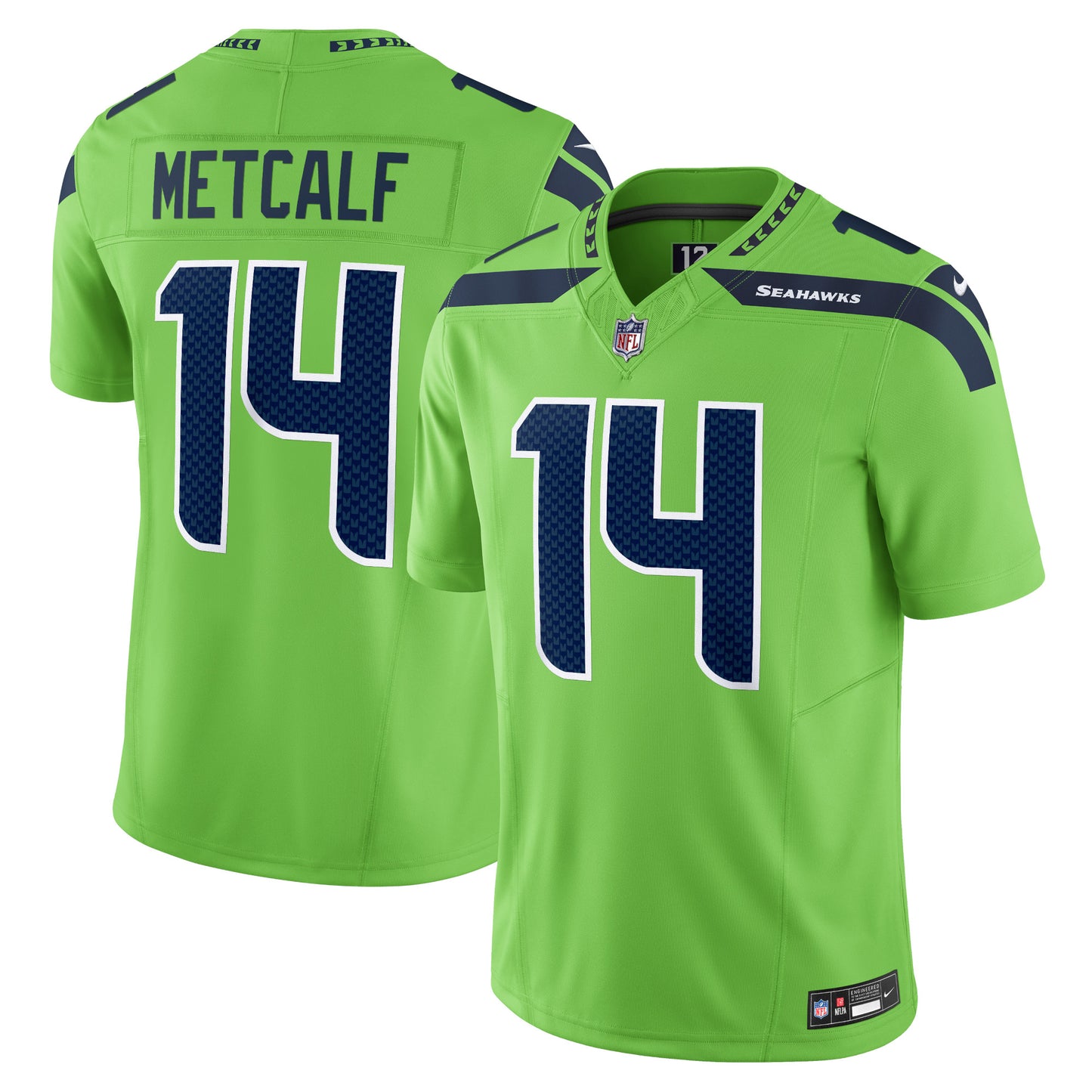 DK Metcalf Seattle Seahawks Nike Vapor F.U.S.E. Limited Jersey - Neon Green