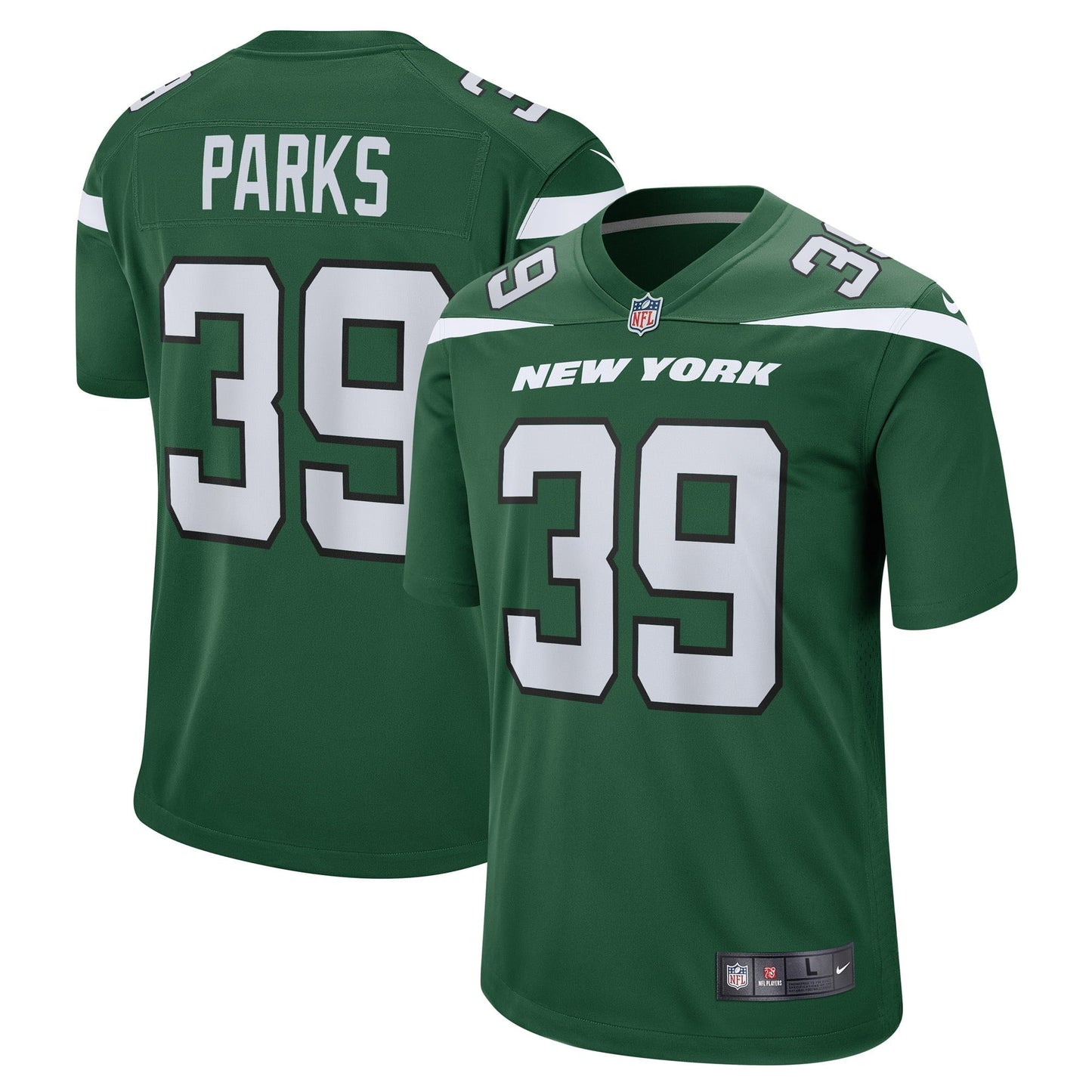 Women's Nike Will Parks Gotham Green New York Jets Game Player Jersey