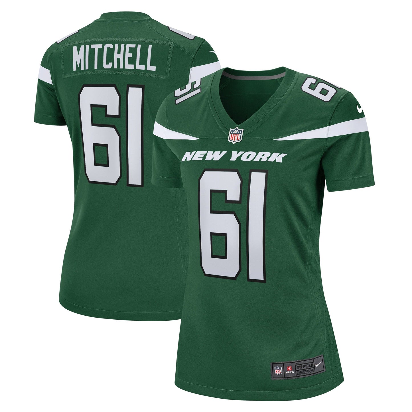 Women's Nike Max Mitchell Gotham Green New York Jets Game Player Jersey