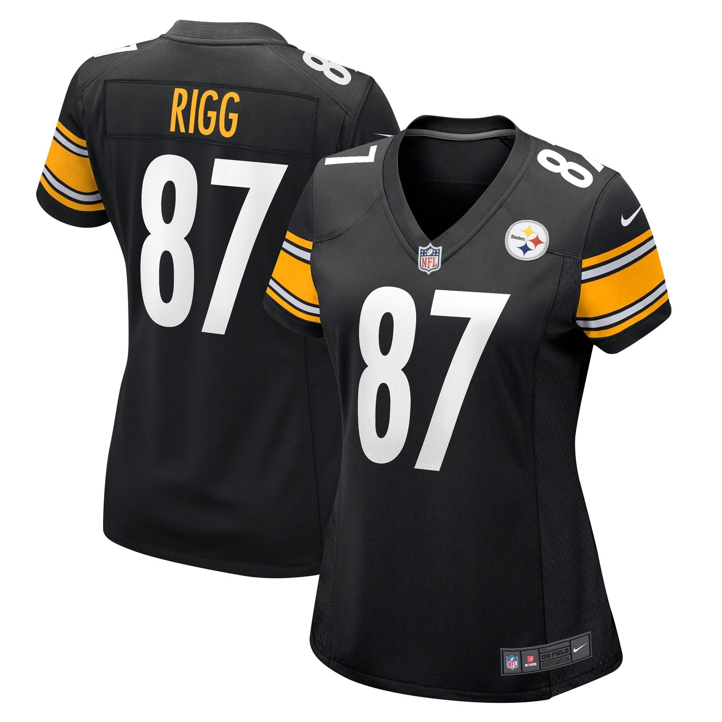 Women's Nike Justin Rigg Black Pittsburgh Steelers Game Player Jersey