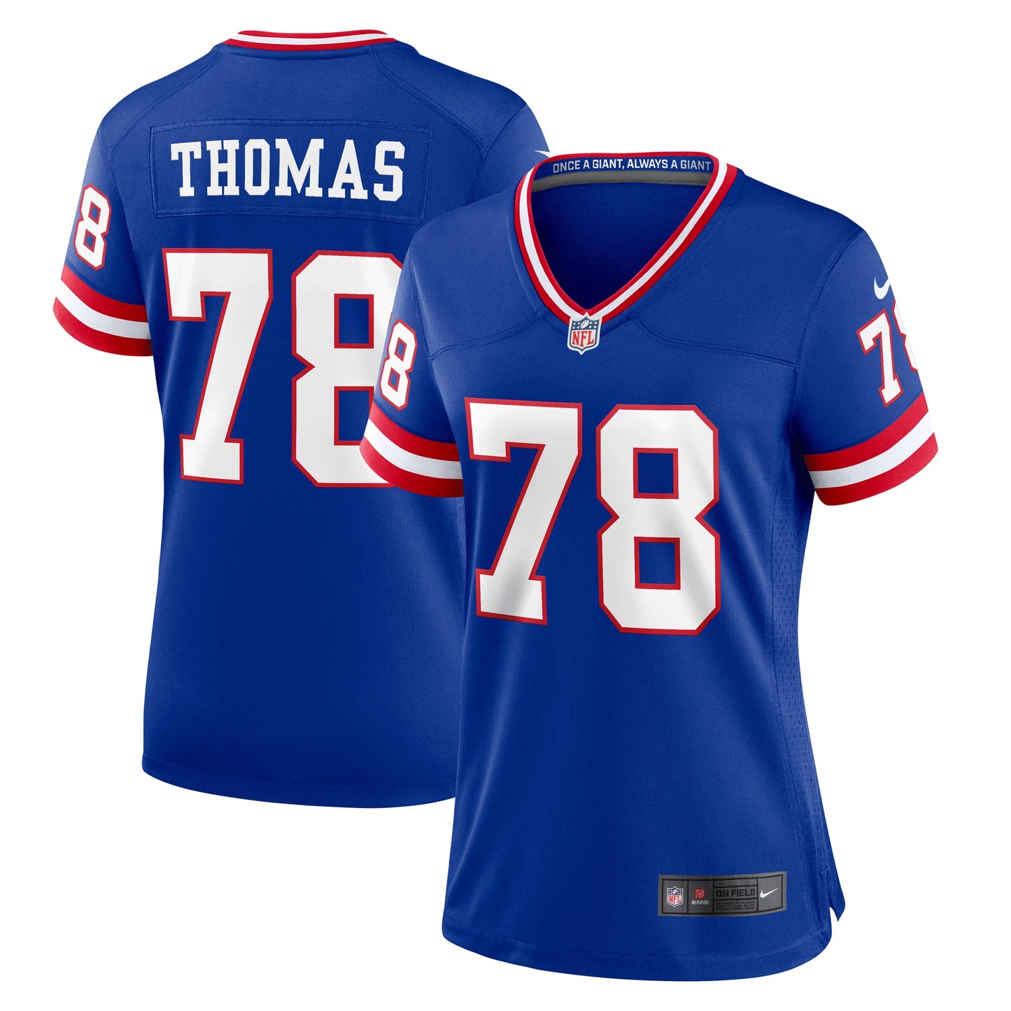 Andrew Thomas New York Giants Nike Women's Classic Player Game Jersey - Royal