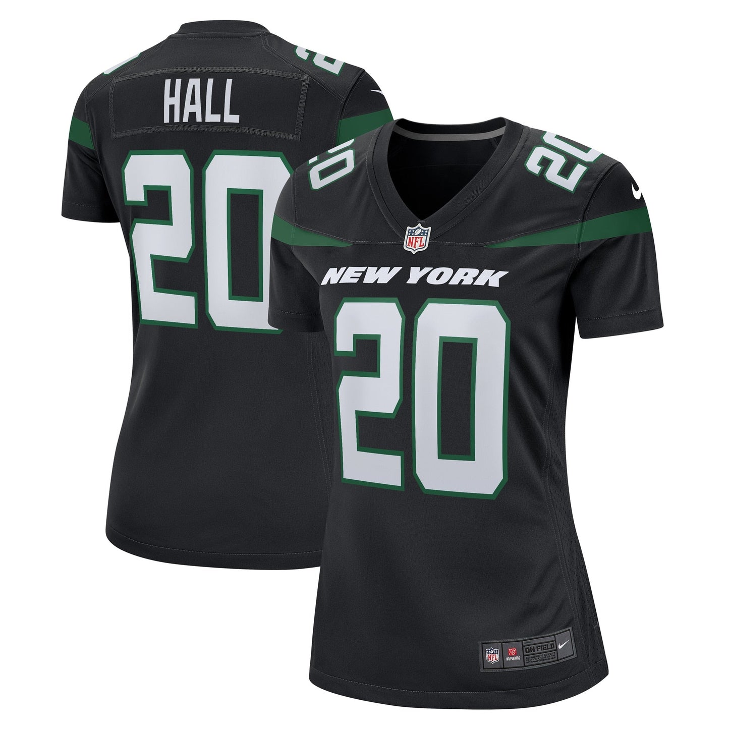 Women's Nike Breece Hall Stealth Black New York Jets Alternate Game Player Jersey