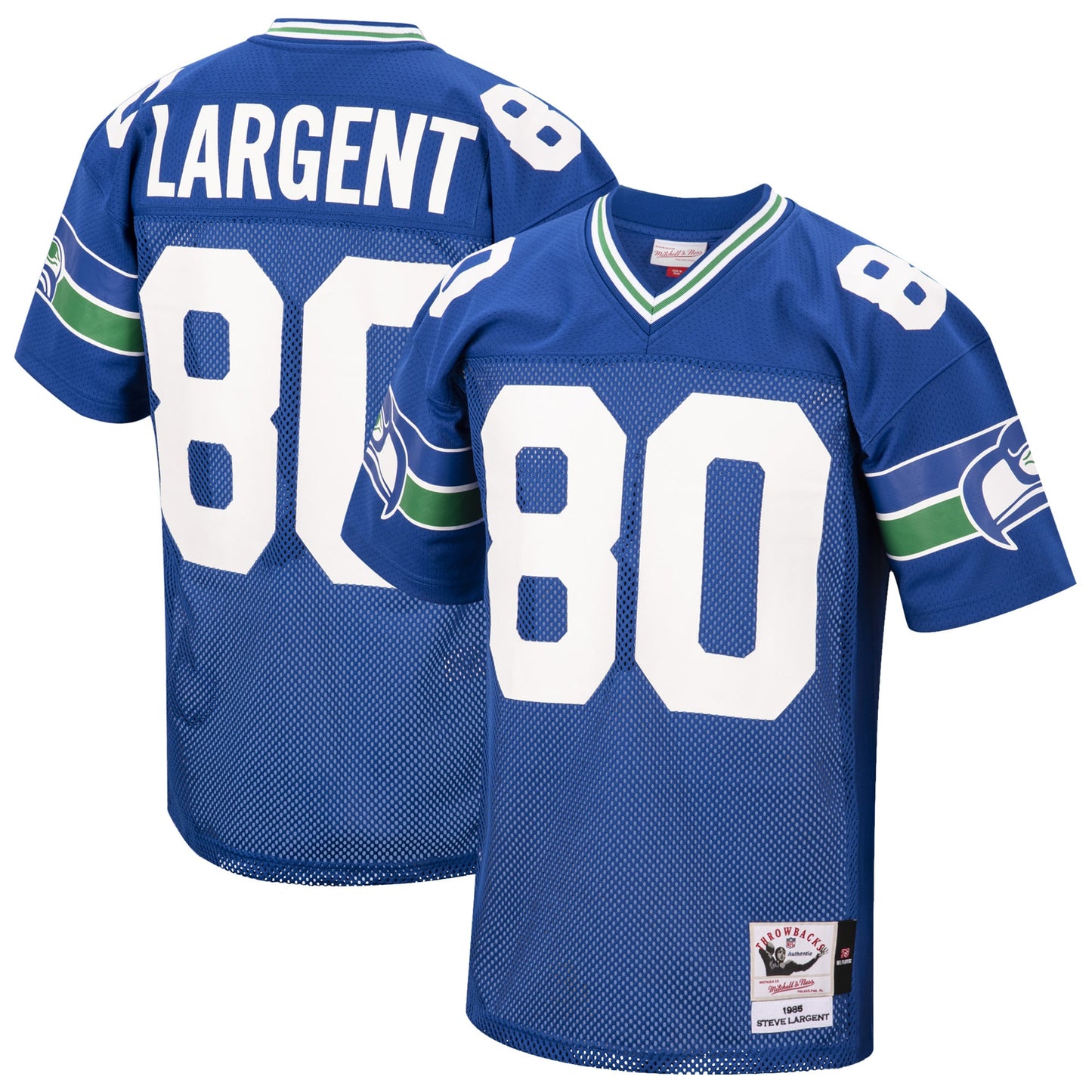 Steve Largent Seattle Seahawks Mitchell & Ness Authentic Retired Player Jersey - Royal
