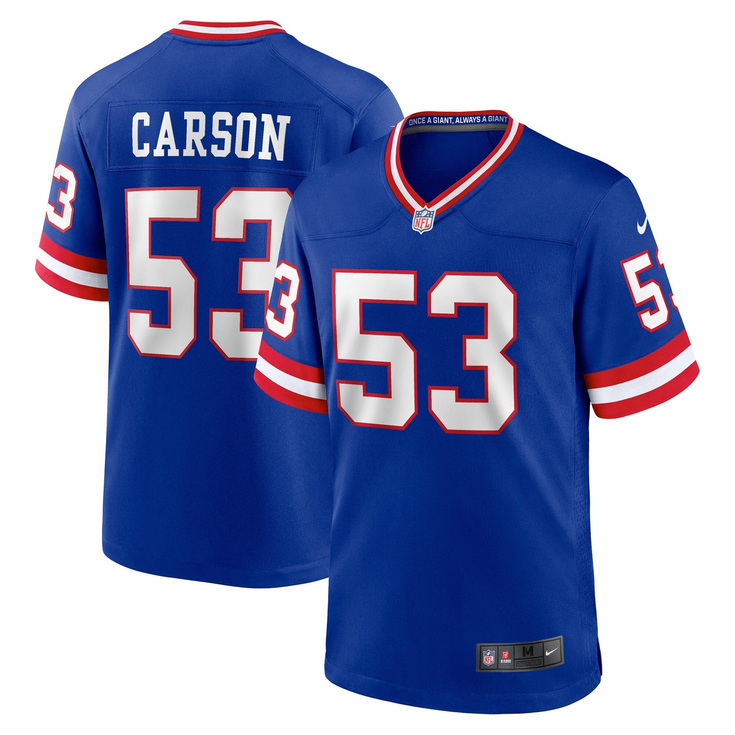 Harry Carson New York Giants Nike Classic Retired Player Game Jersey - Royal