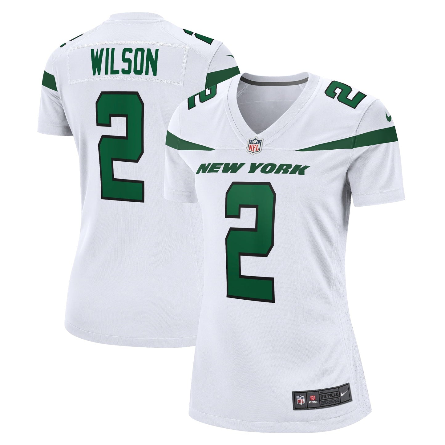 Women's Nike Zach Wilson White New York Jets Game Jersey