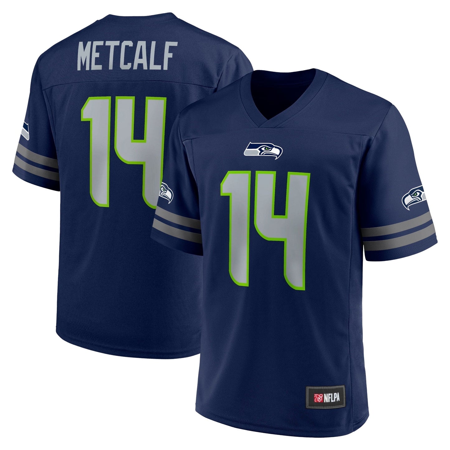 Men's Fanatics Branded DK Metcalf College Navy Seattle Seahawks Replica Player Jersey