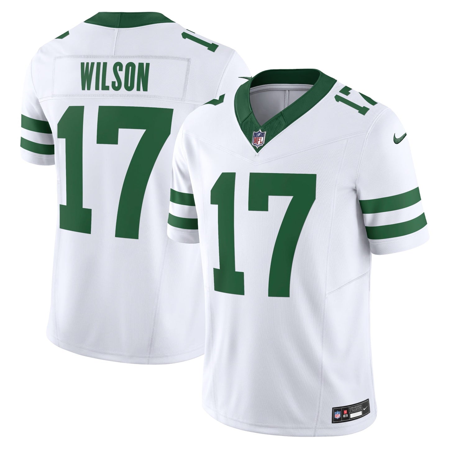 Men's Nike Garrett Wilson White New York Jets Legacy Vapor F.U.S.E. Limited Jersey