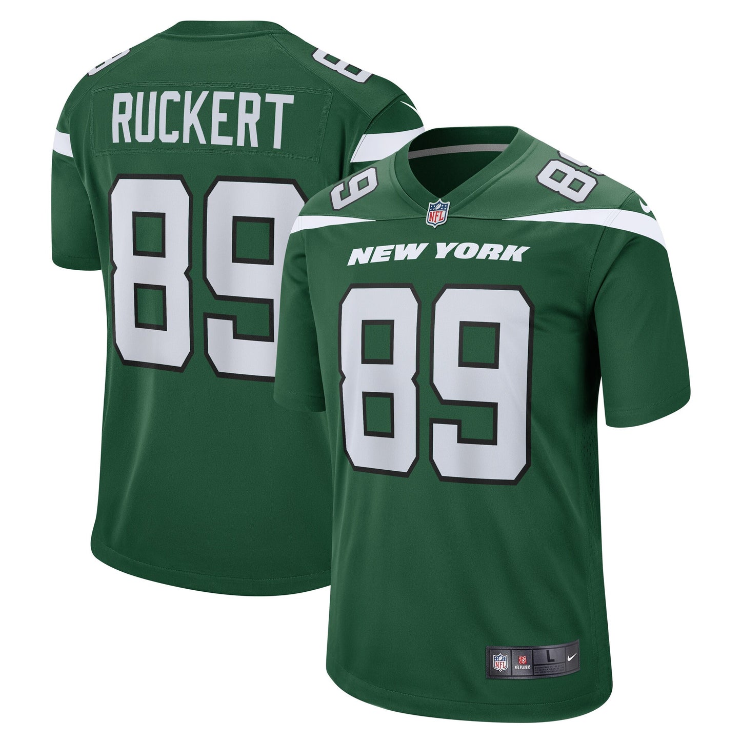 Jeremy Ruckert New York Jets Nike Game Player Jersey - Gotham Green
