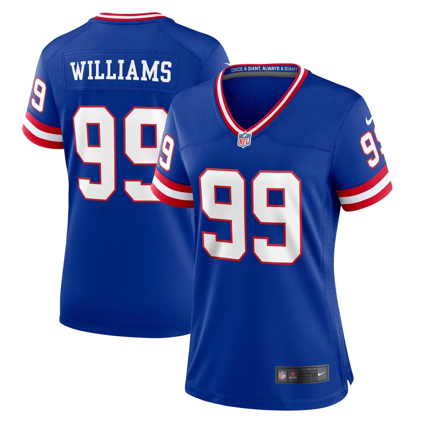 Women's Nike Leonard Williams Royal New York Giants Classic Player Game Jersey