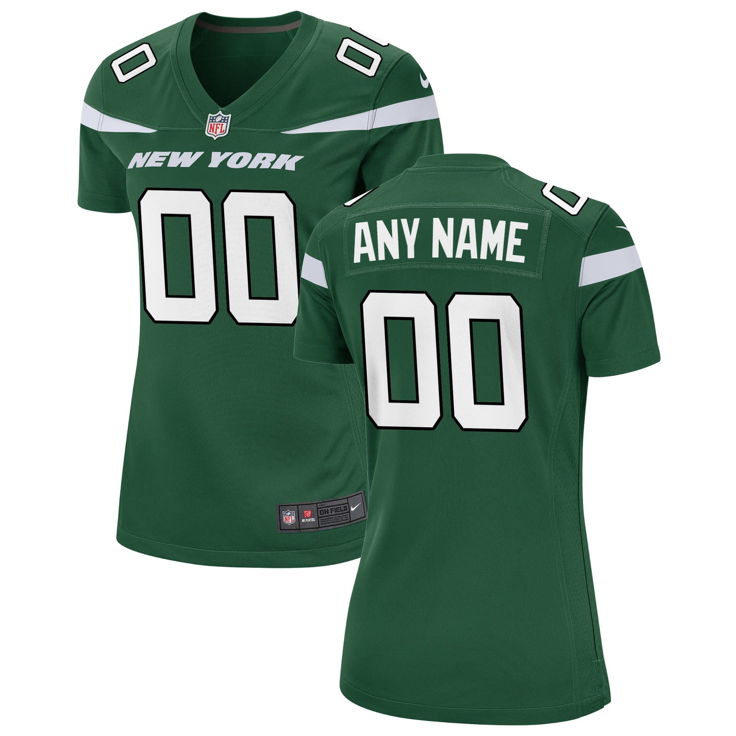 New York Jets Nike Women's Custom Game Jersey - Gotham Green