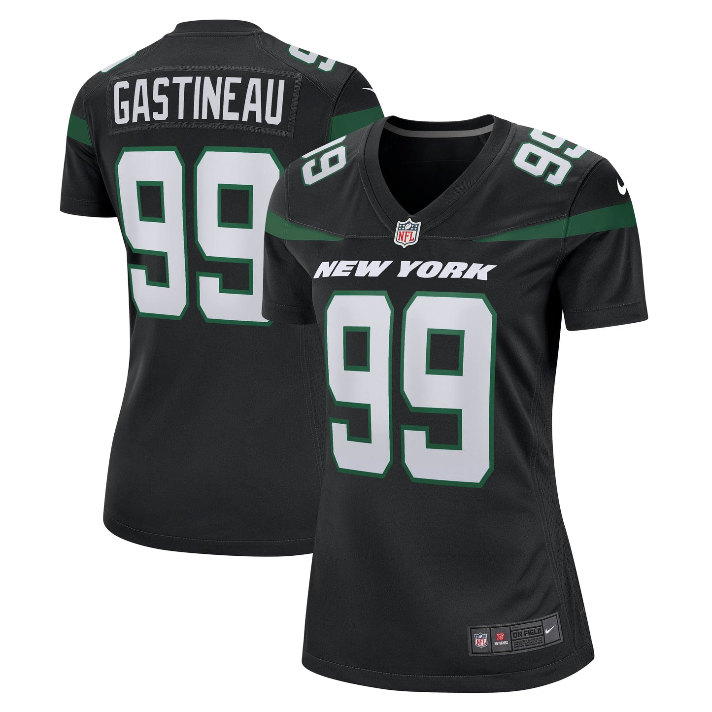 Women's Nike Mark Gastineau Stealth Black New York Jets Game Jersey