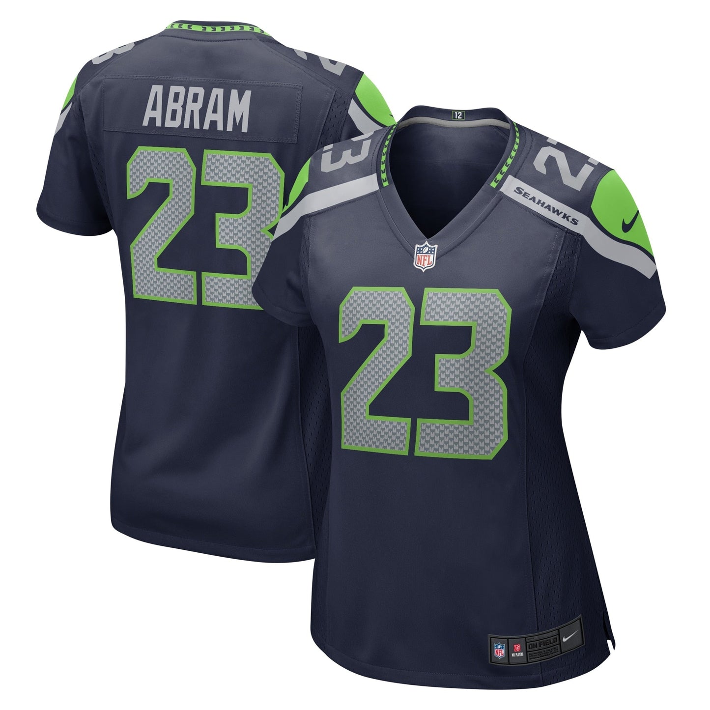 Women's Nike Johnathan Abram College Navy Seattle Seahawks Home Game Player Jersey