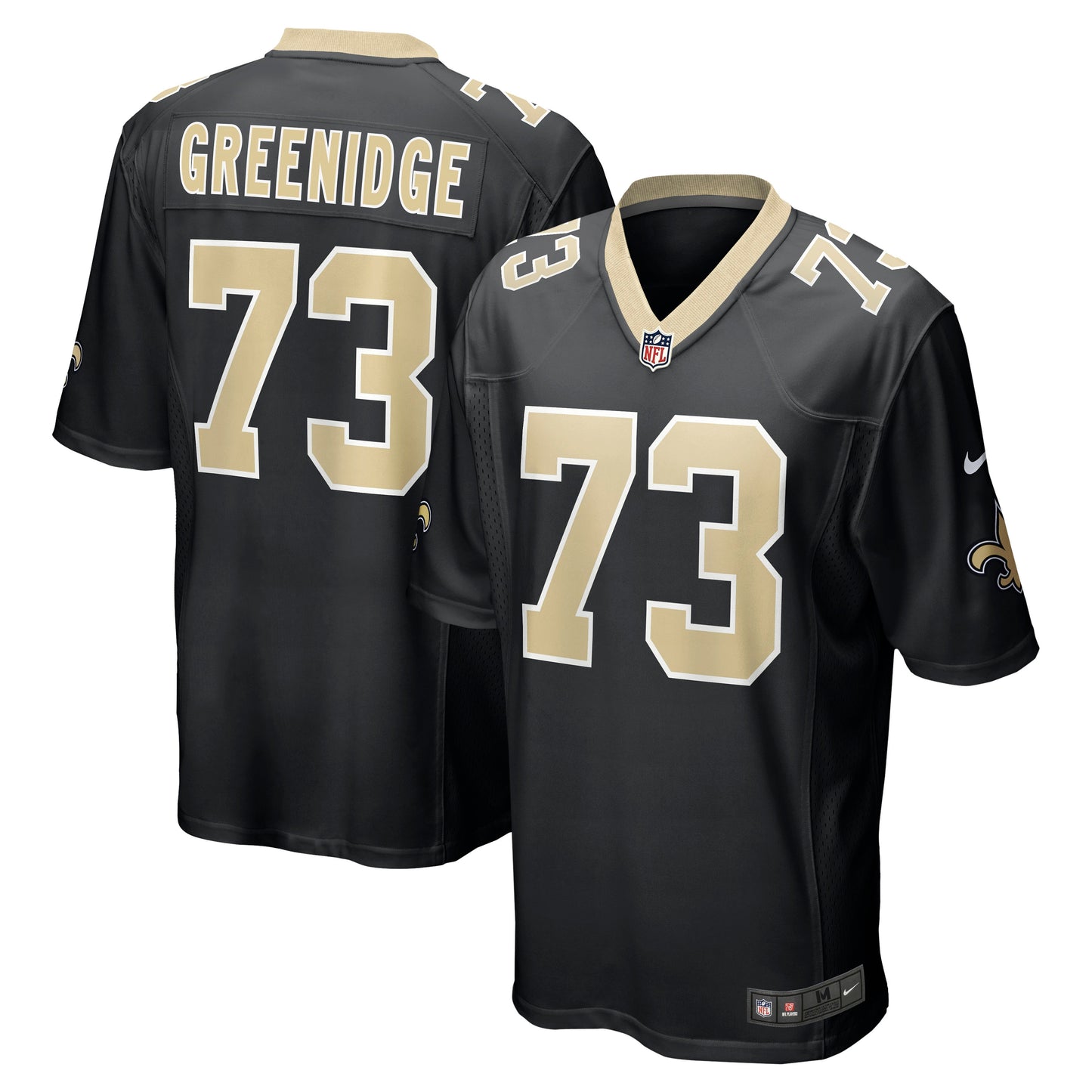 Ethan Greenidge New Orleans Saints Nike Game Jersey - Black