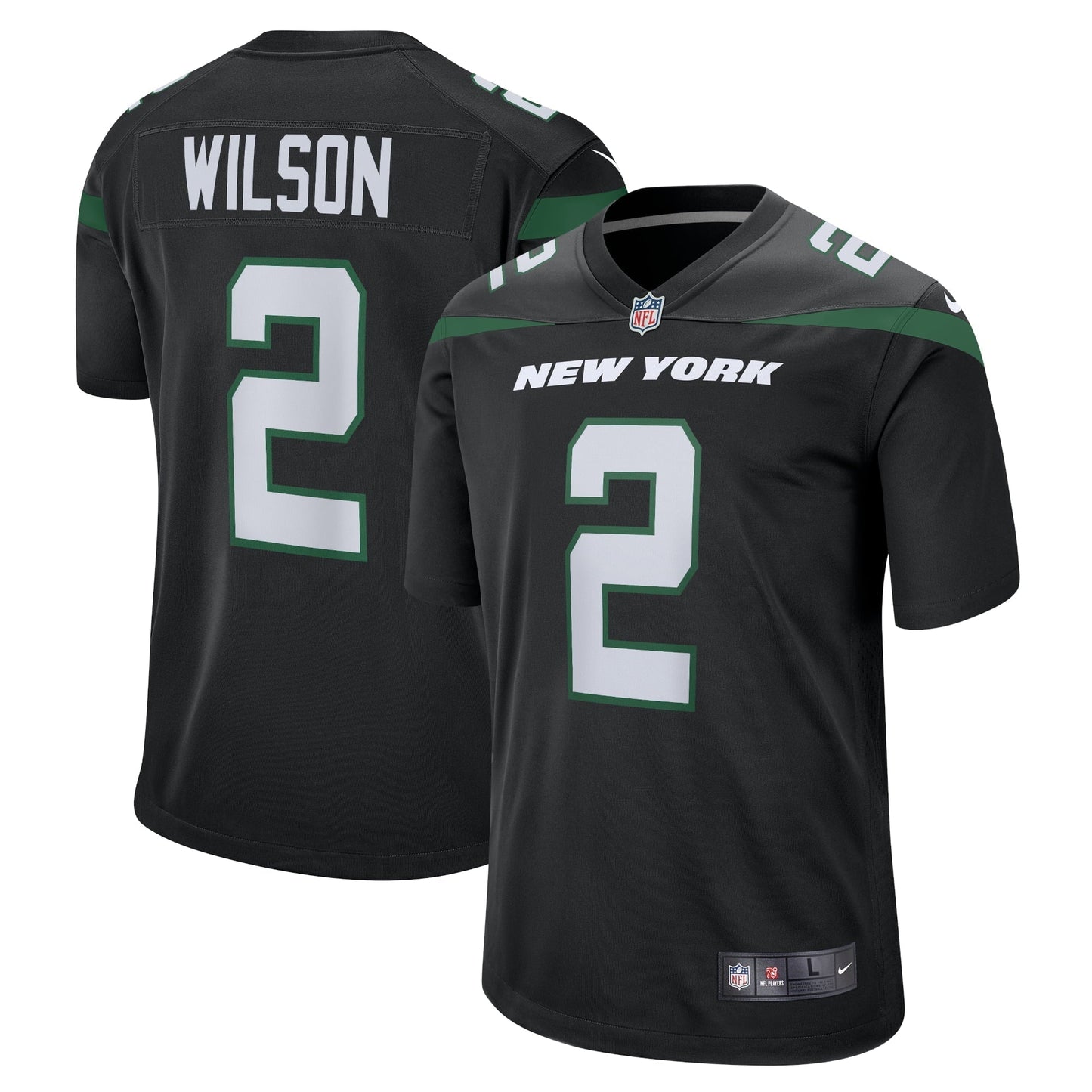 Youth Nike Zach Wilson Black New York Jets Game Jersey