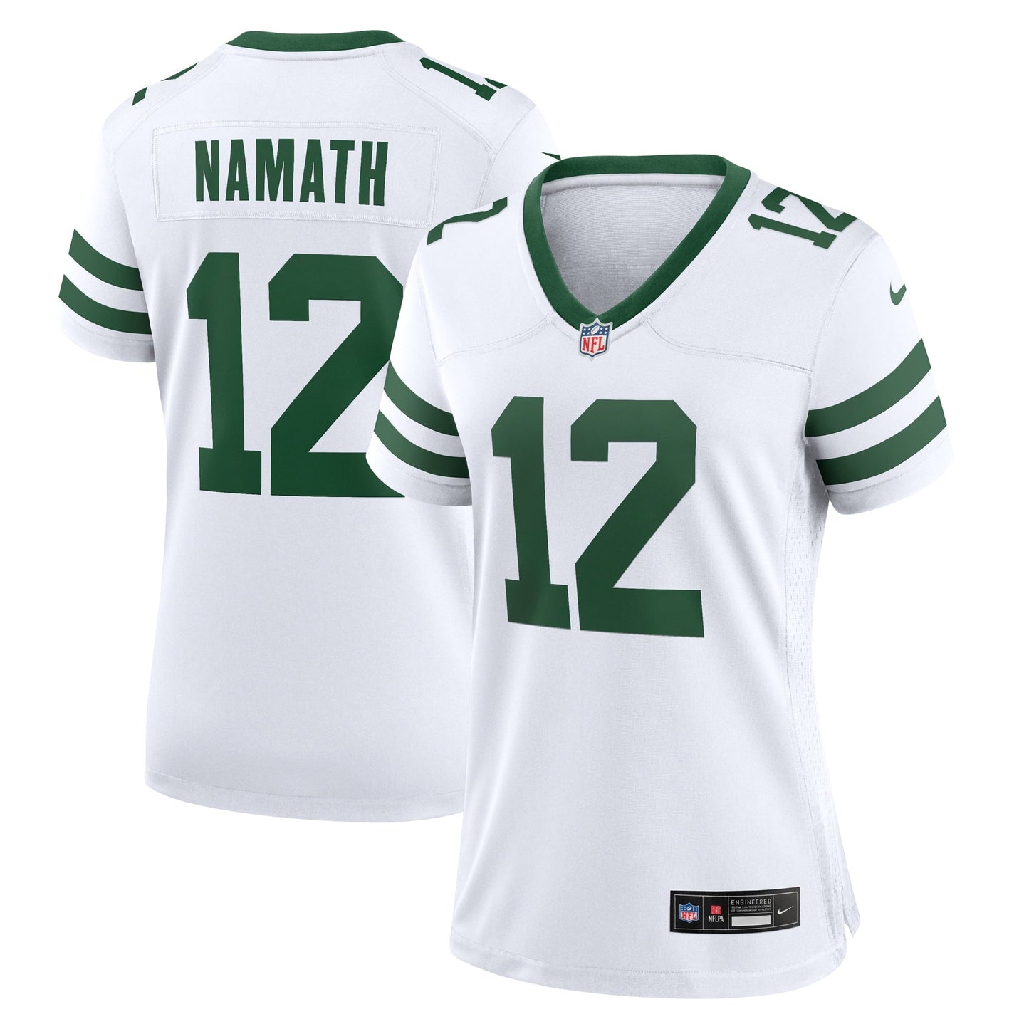 Women's Nike Joe Namath White New York Jets Legacy Retired Player Game Jersey