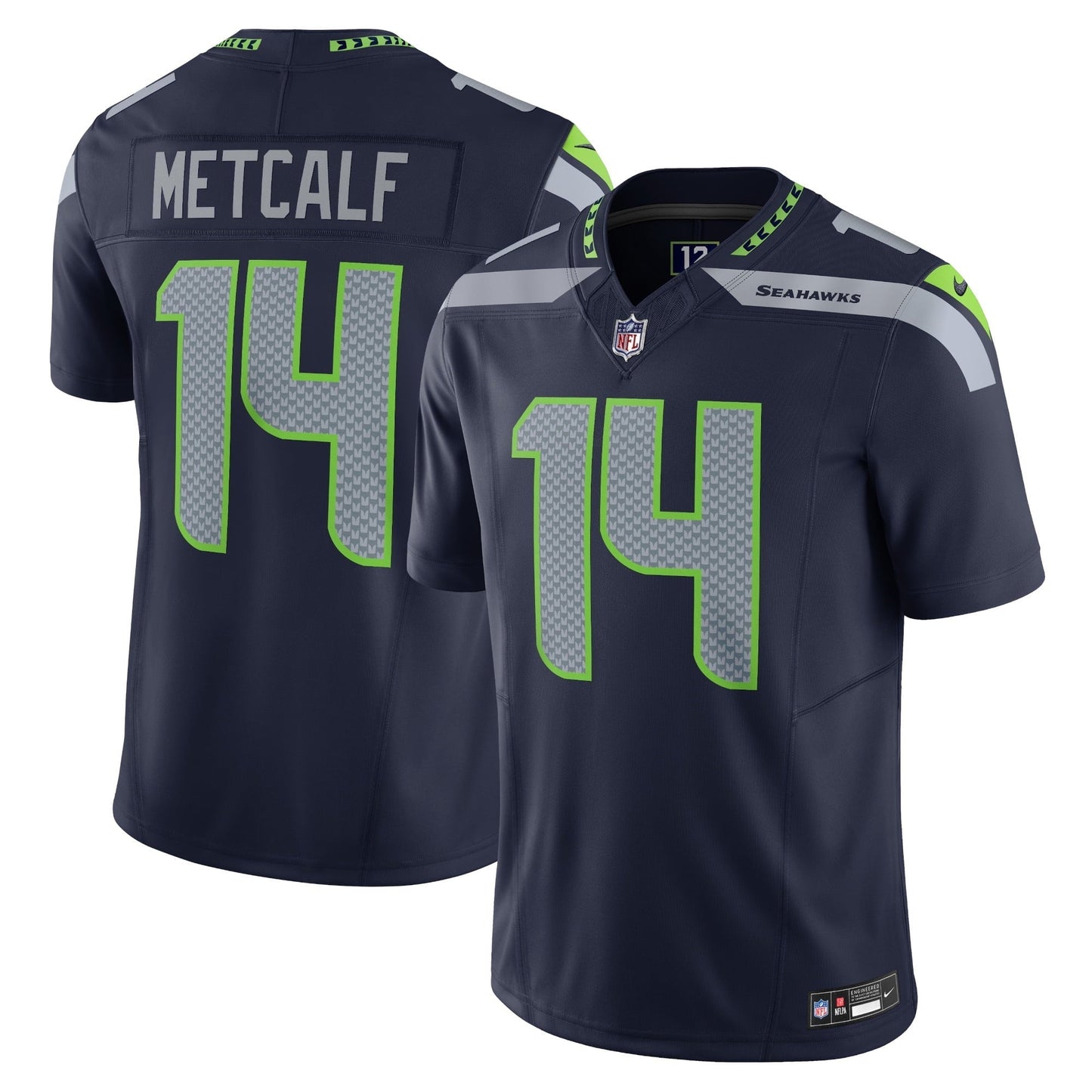 Men's Nike DK Metcalf College Navy Seattle Seahawks Vapor F.U.S.E. Limited Jersey