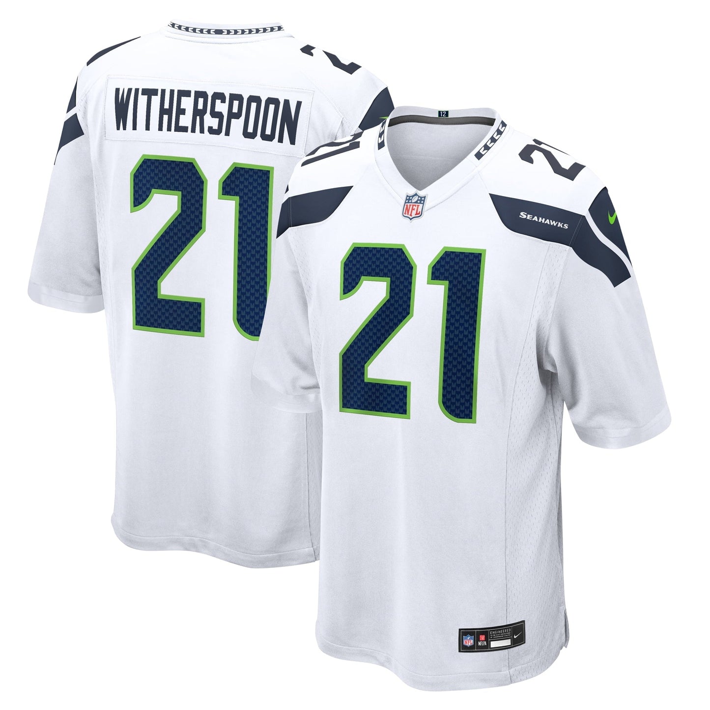 Men's Nike Devon Witherspoon White Seattle Seahawks Away Game Jersey