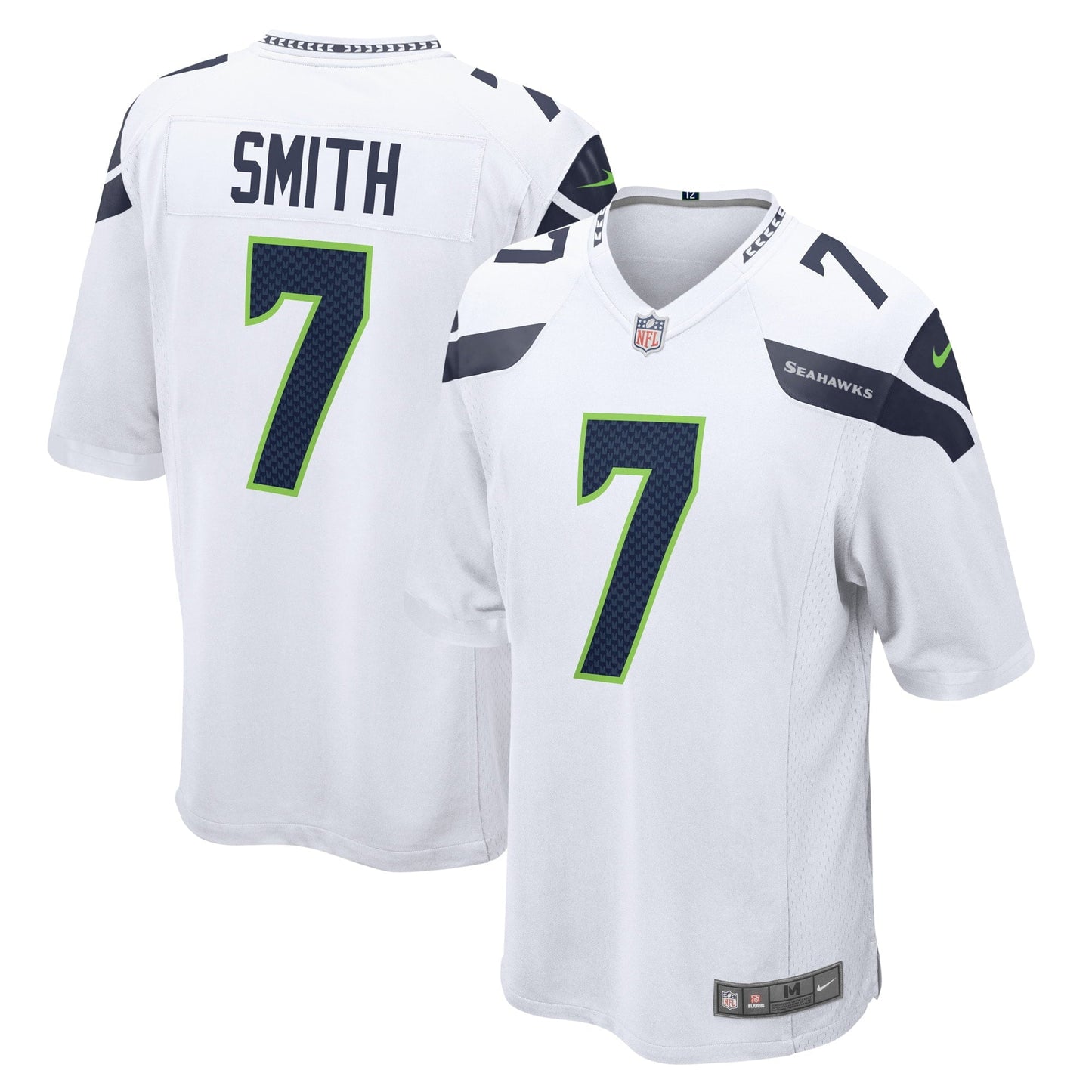 Men's Nike Geno Smith White Seattle Seahawks Game Player Jersey