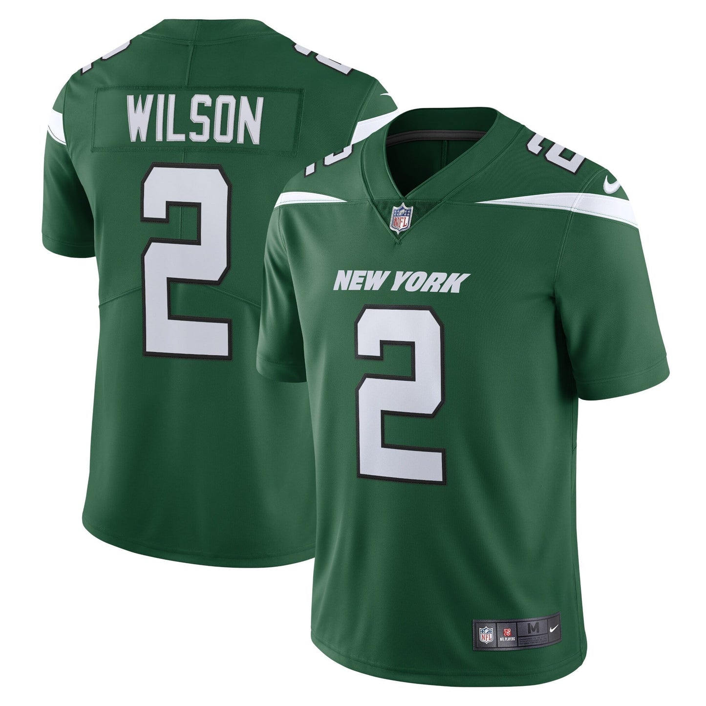 Men's Nike Zach Wilson Gotham Green New York Jets Vapor Limited Jersey