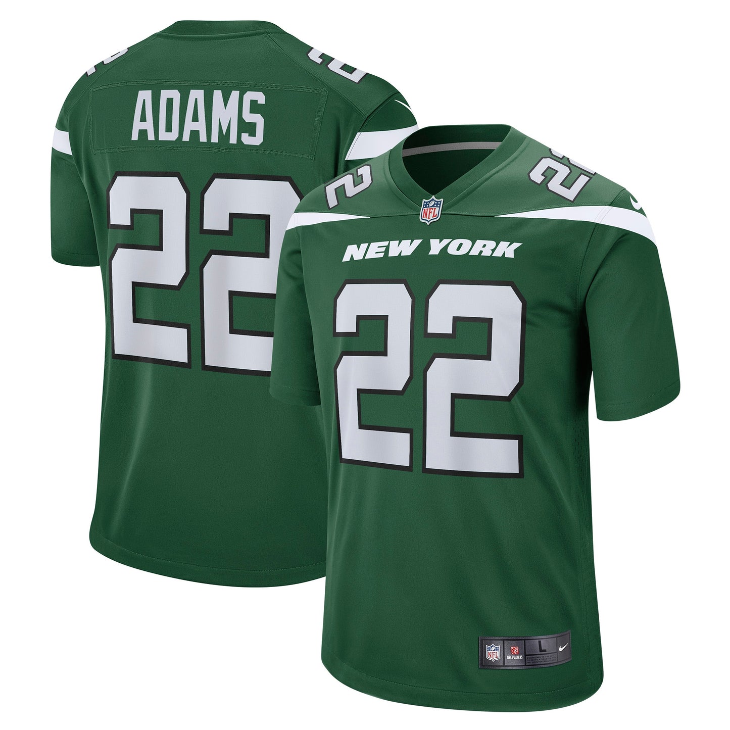 Tony Adams New York Jets Nike Game Player Jersey - Gotham Green