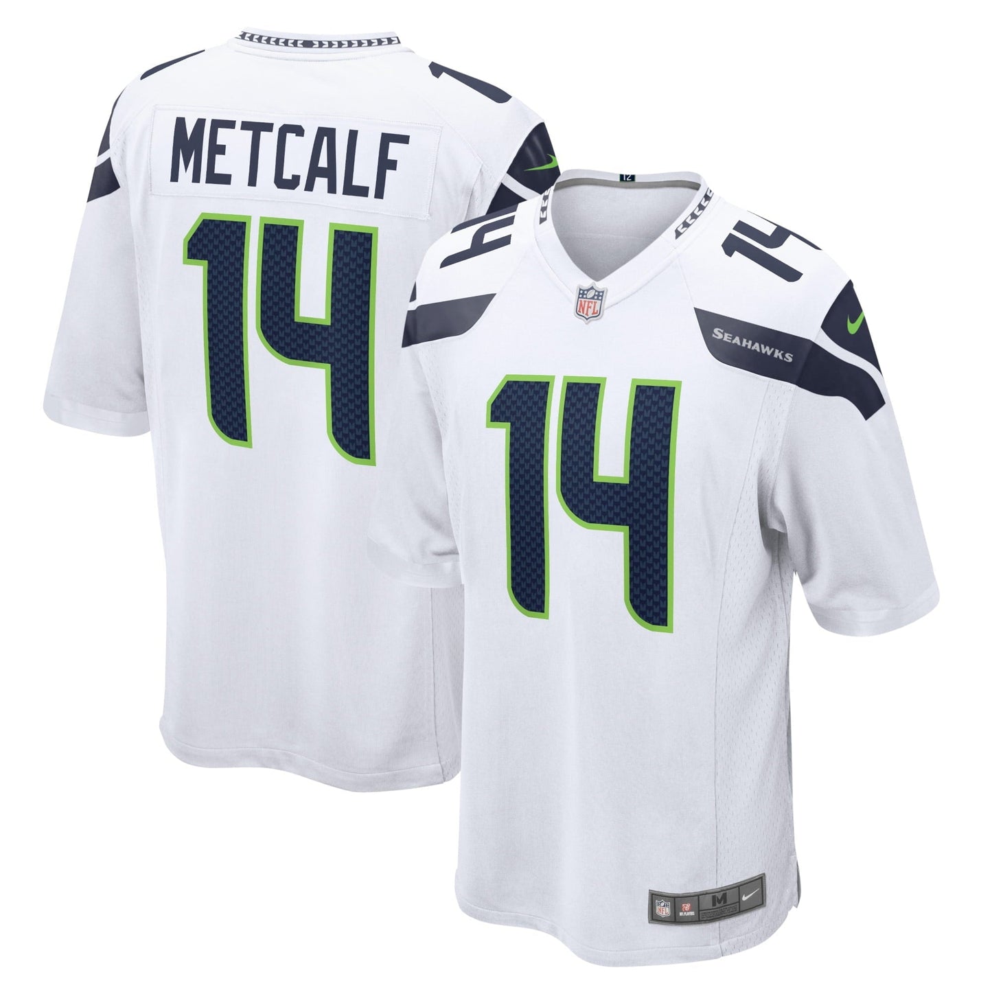 Men's Nike DK Metcalf White Seattle Seahawks Game Jersey
