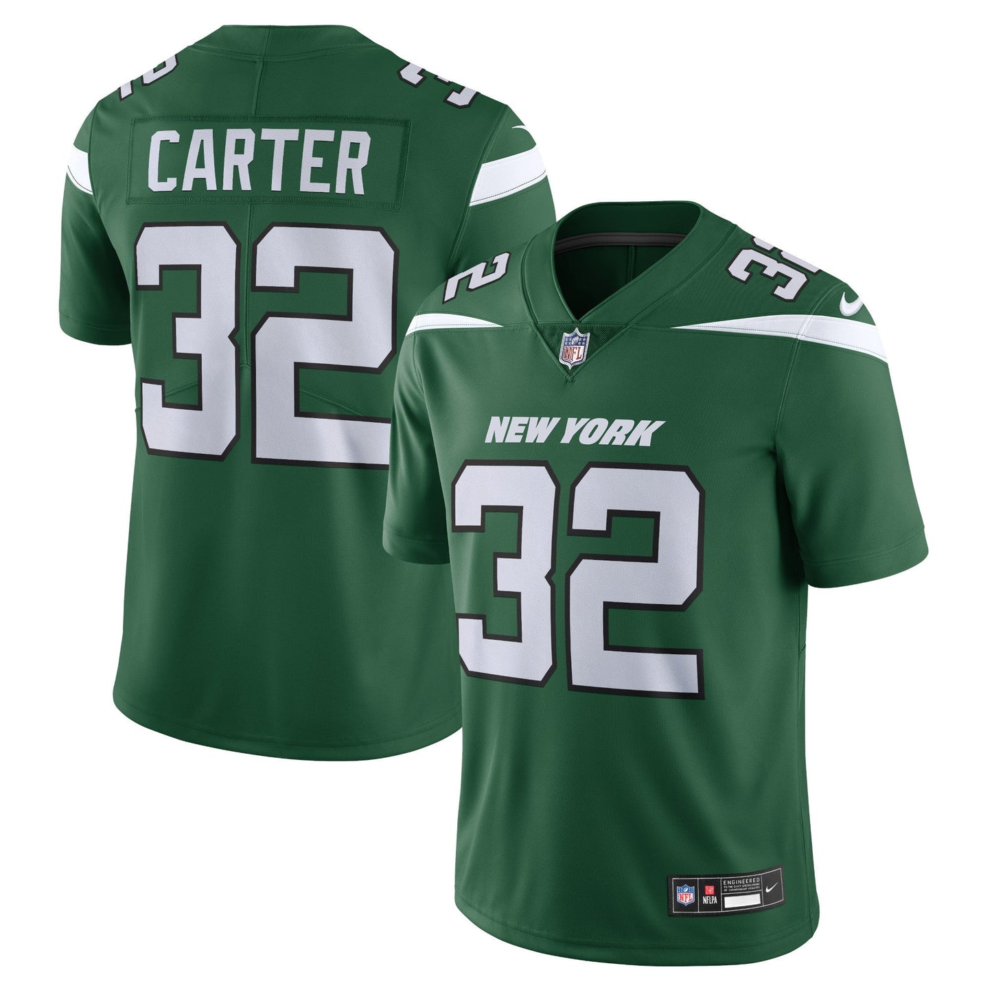 Men's Nike Michael Carter Green New York Jets Vapor F.U.S.E. Limited Jersey