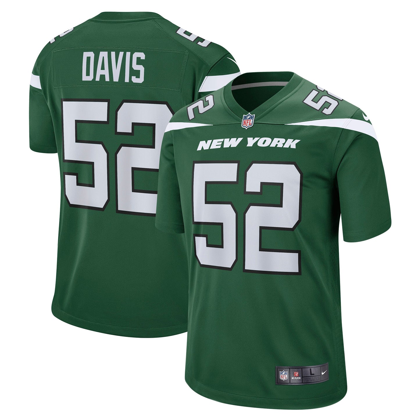 Jarrad Davis New York Jets Nike Game Jersey - Gotham Green