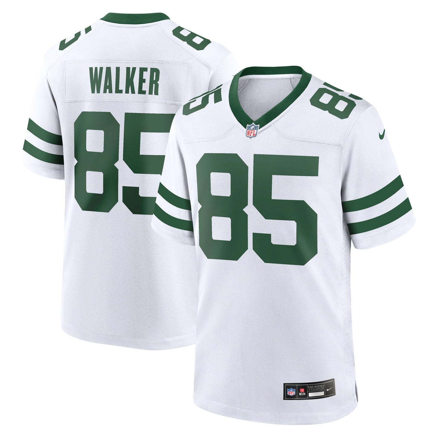 Men's Nike Wesley Walker White New York Jets Legacy Retired Player Game Jersey