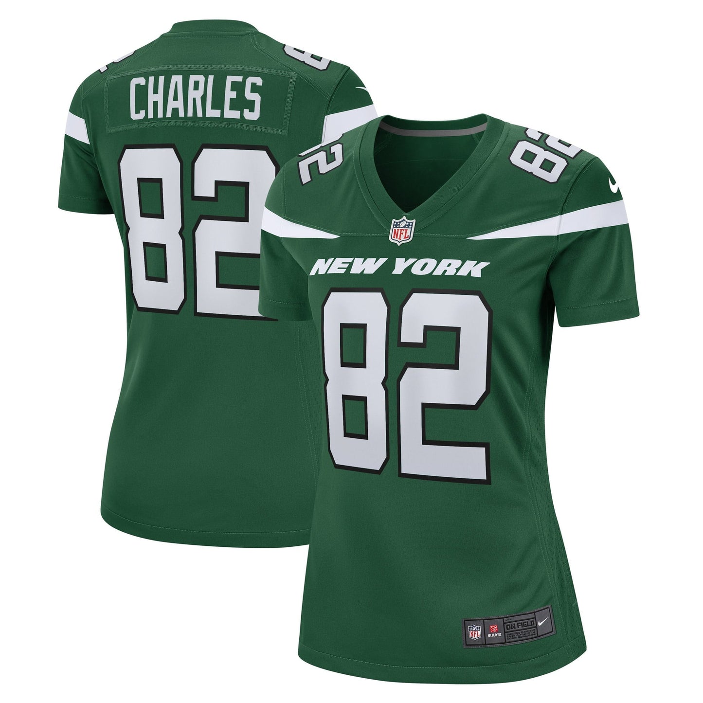 Women's Nike Irvin Charles Gotham Green New York Jets Game Player Jersey