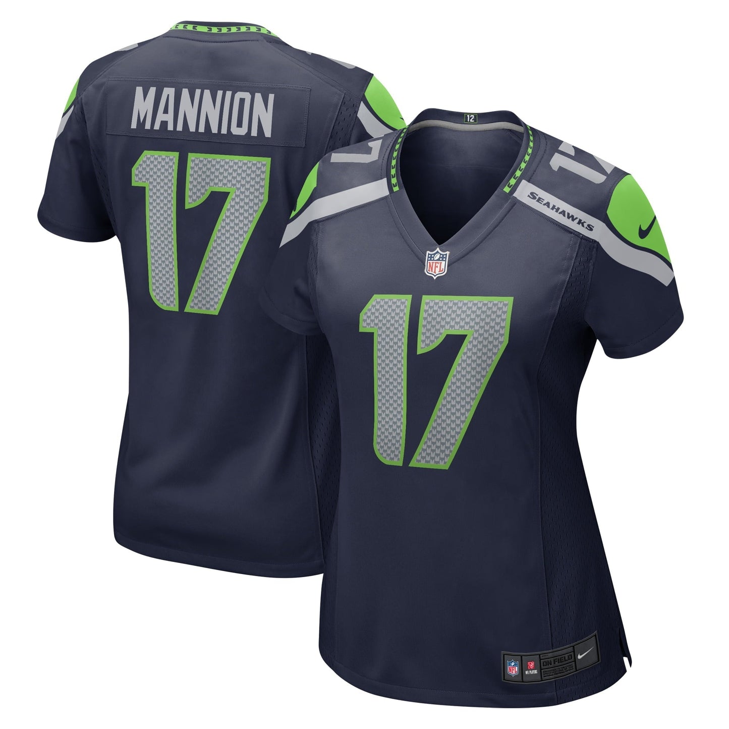 Women's Nike Sean Mannion College Navy Seattle Seahawks Home Game Player Jersey