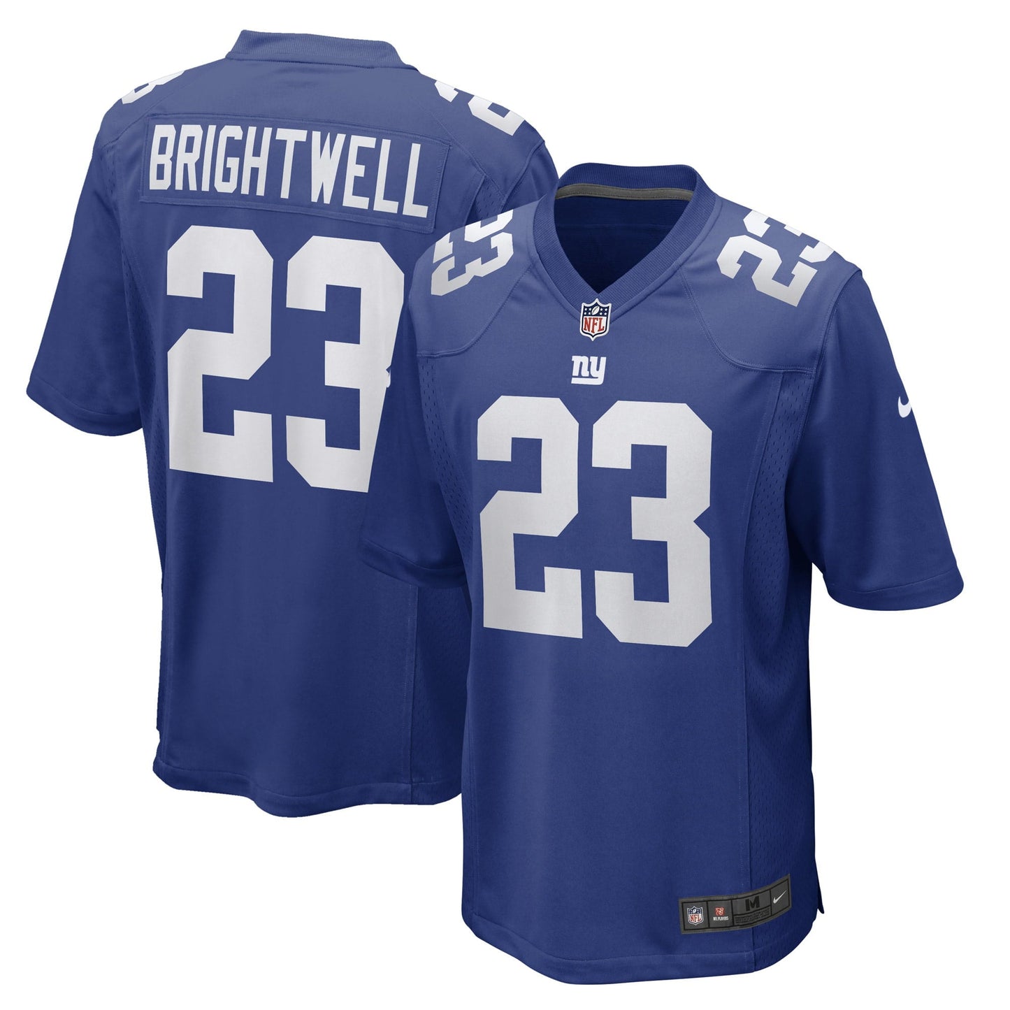 Men's Nike Gary Brightwell Royal New York Giants Team Game Player Jersey