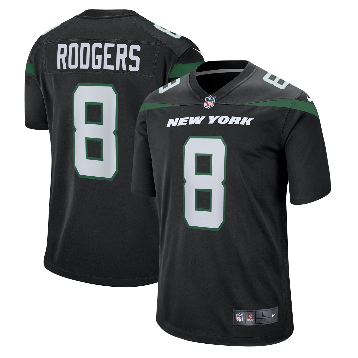 Aaron Rodgers New York Jets Nike Youth Game Jersey - Black