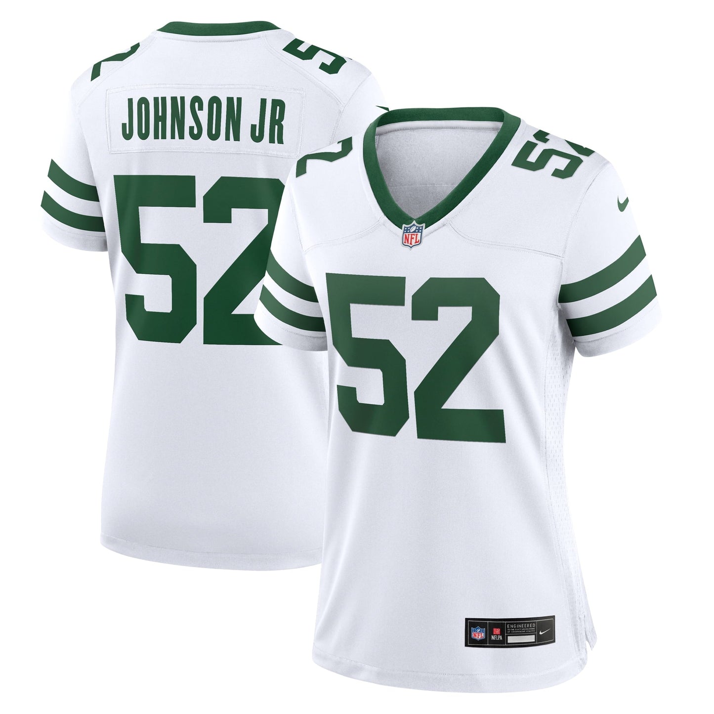 Women's Nike Jermaine Johnson II White New York Jets Legacy Player Game Jersey