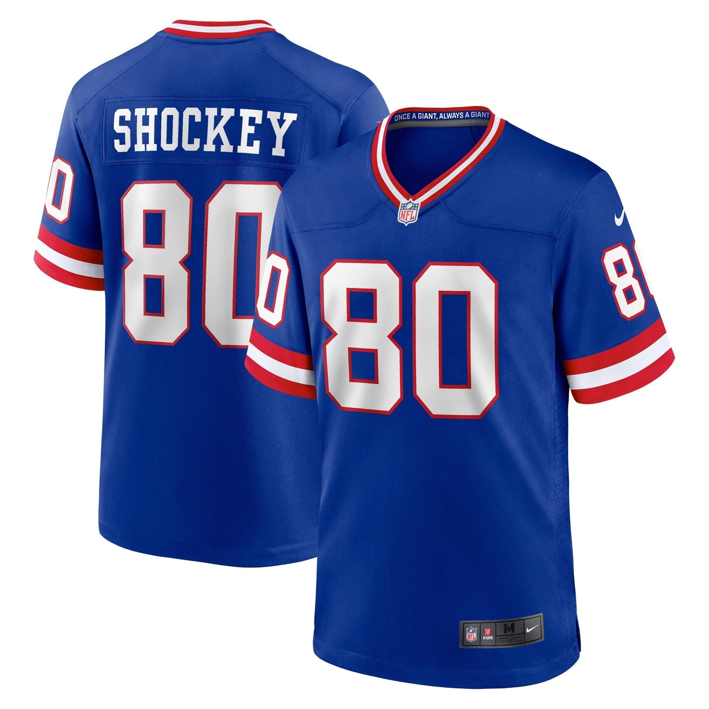 Men's Nike Jeremy Shockey Royal New York Giants Classic Retired Player Game Jersey