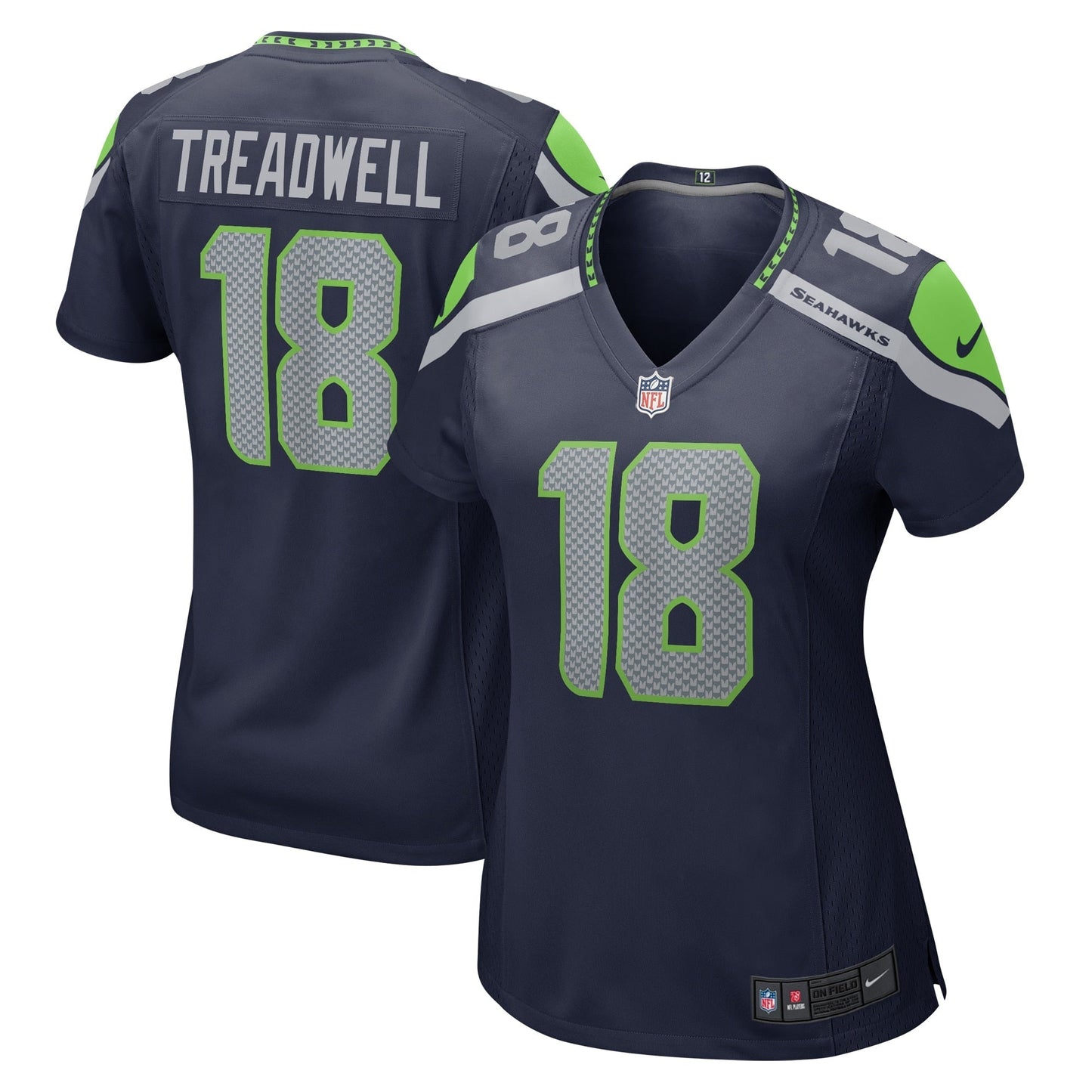 Women's Nike Laquon Treadwell College Navy Seattle Seahawks Home Game Player Jersey