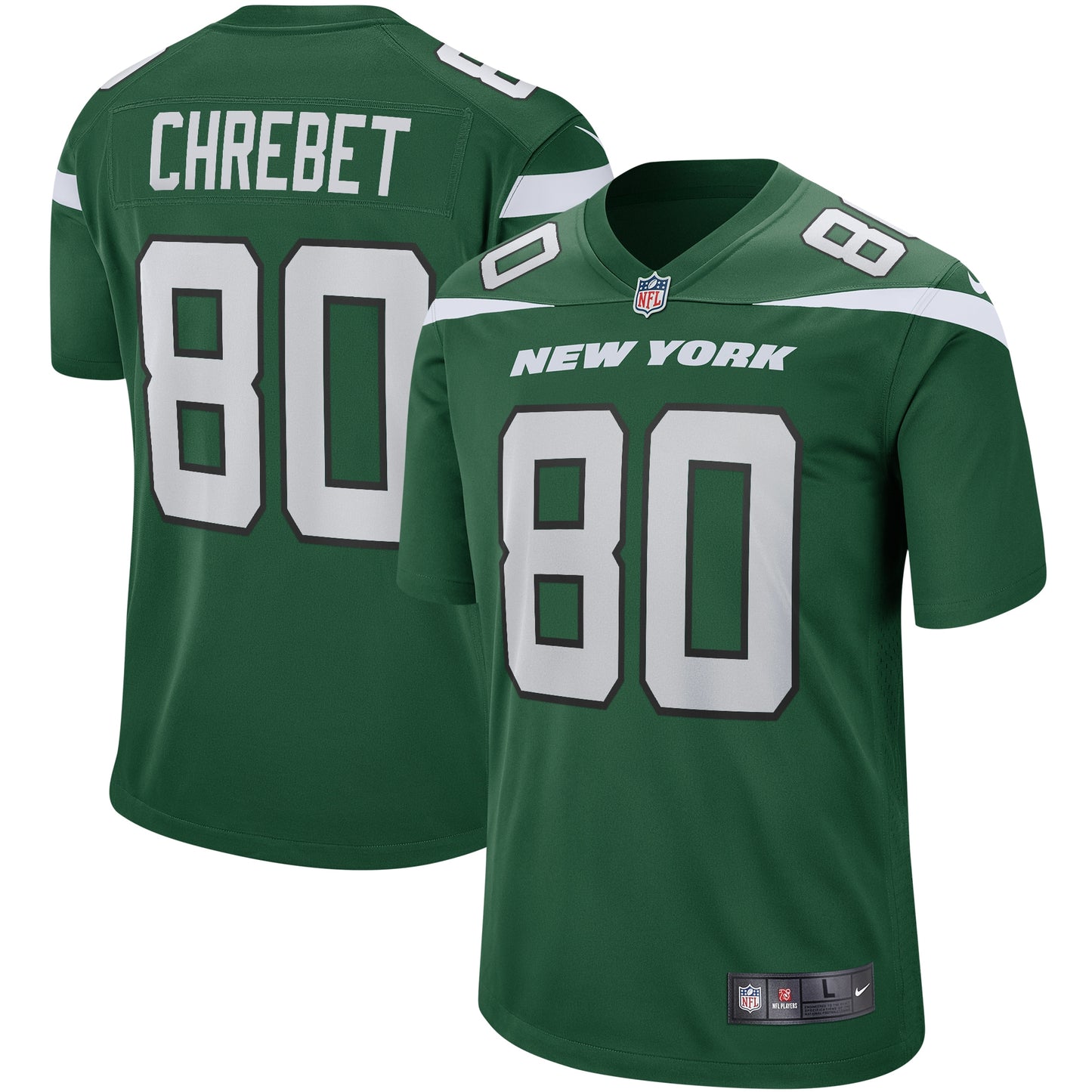Wayne Chrebet New York Jets Nike Game Retired Player Jersey - Gotham Green