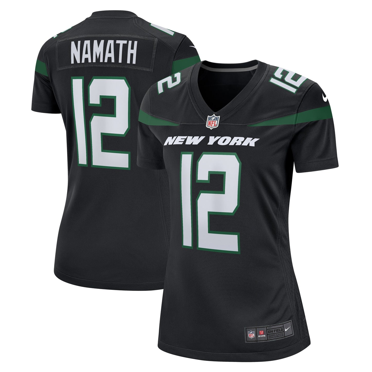 Joe Namath New York Jets Nike Women's Retired Player Jersey - Black