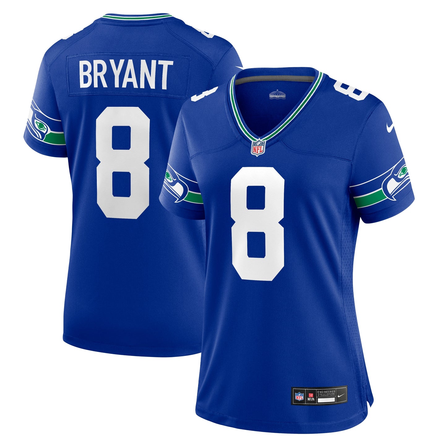 Coby Bryant Seattle Seahawks Nike Women's Throwback Player Game Jersey - Royal
